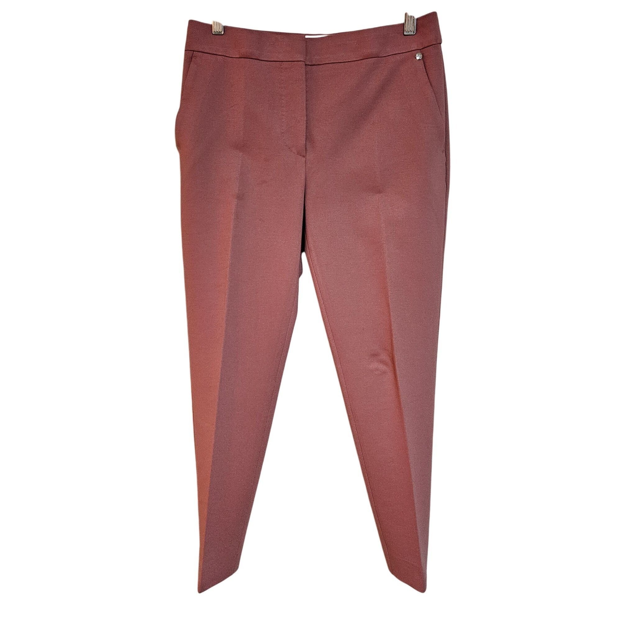 Max Mara Max Mara Women's Slim Fit Mauve Trousers Quiet Luxury Busine Size 30" / US 8 / IT 44 - 1 Thumbnail