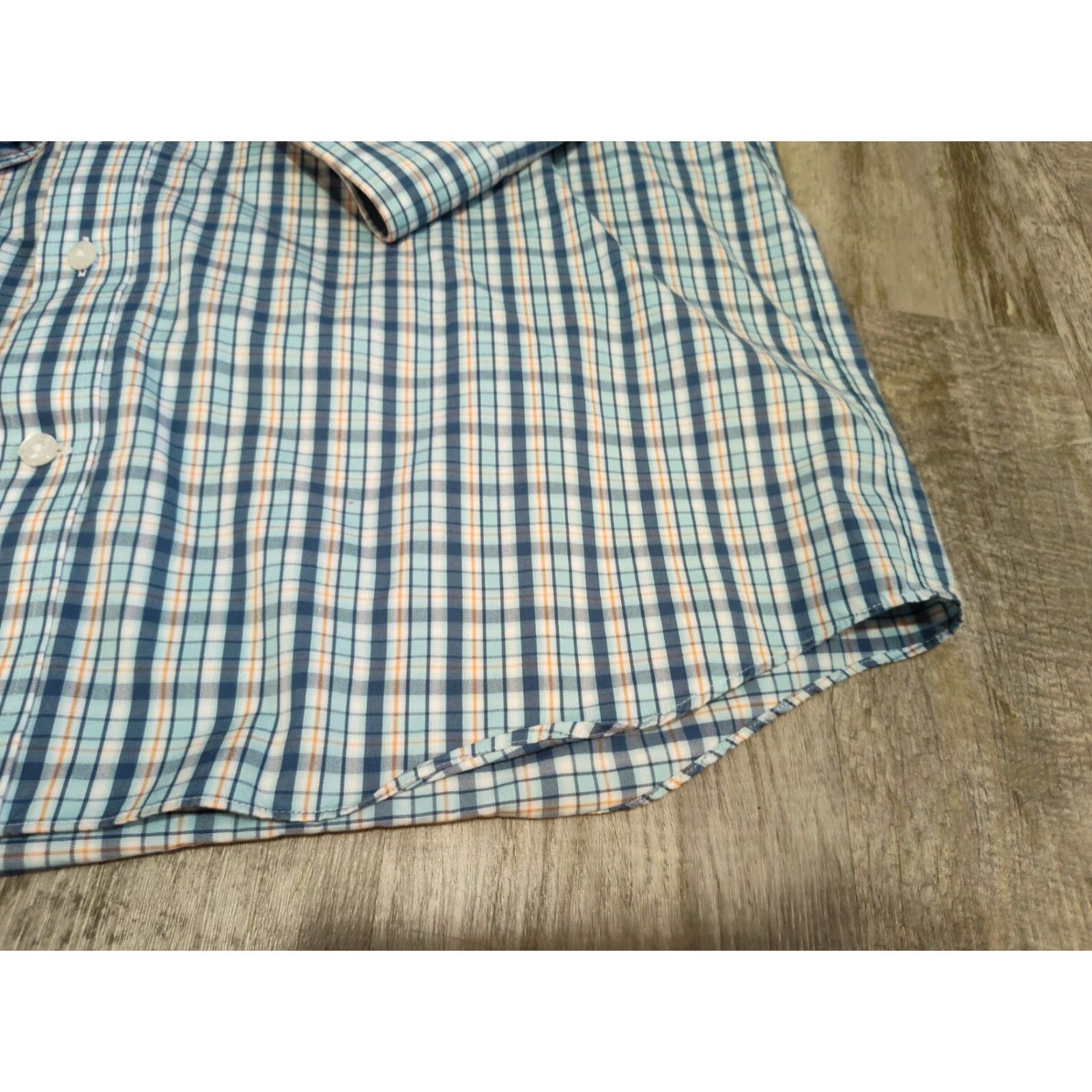 CO DULUTH TRADING CO Mens XL Tall Button-Down Shirt Plaid Blue Wrinkle Fighter - Big & Tall Casual Workwear Blue Plaid - Mens Size US XL / EU 56 / 4 - 3 Thumbnail