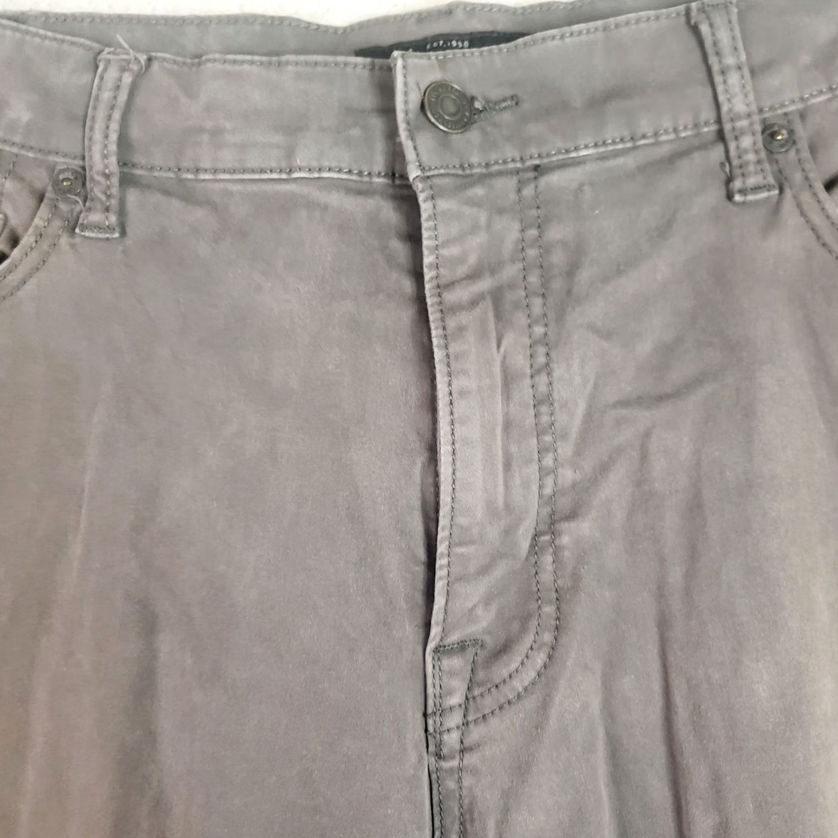 Lucky Brand Lucky Brand 410 Athletic Slim Chino Pants Men’s 38x30 Gray Straight Size US 38 / EU 54 - 4 Thumbnail