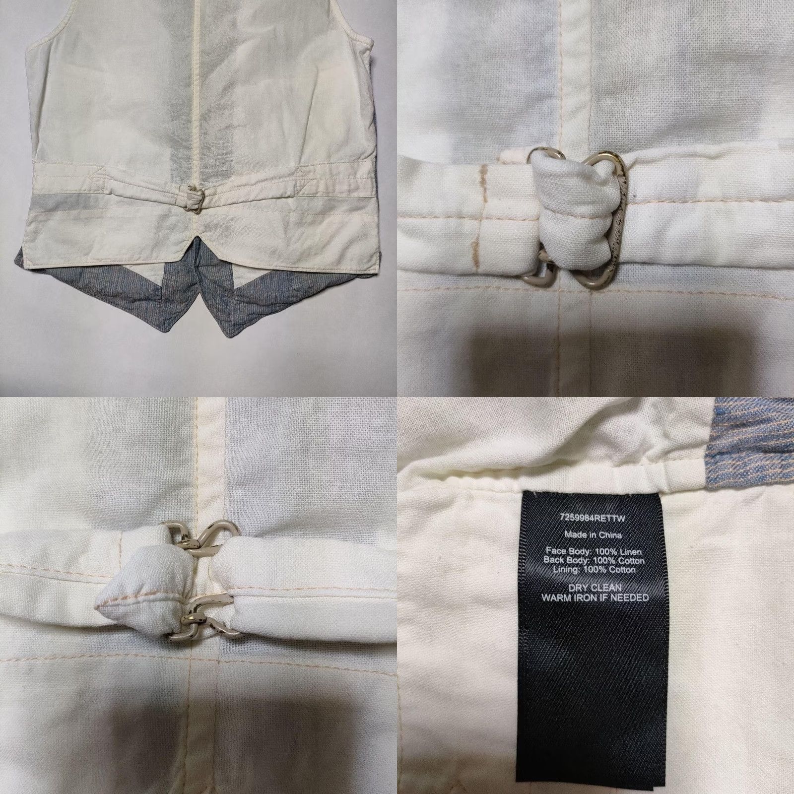 Ralph Lauren RRL RALPH LAUREN Indigo Linen Vest Men Multicolor Size XS Size US XS / EU 42 / 0 - 8 Thumbnail