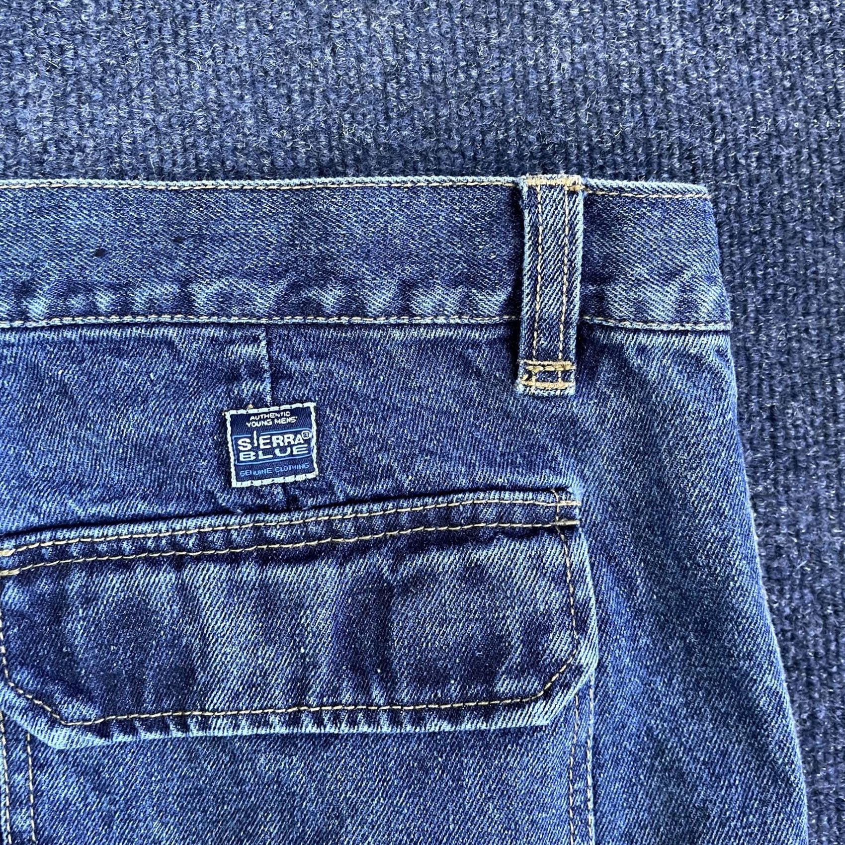 Vintage VINTAGE Sierra Blue Cargo Shorts Mens 42 Blue Denim Baggy Fit Utility 12" Inseam Size US 42 / EU 58 - 4 Thumbnail