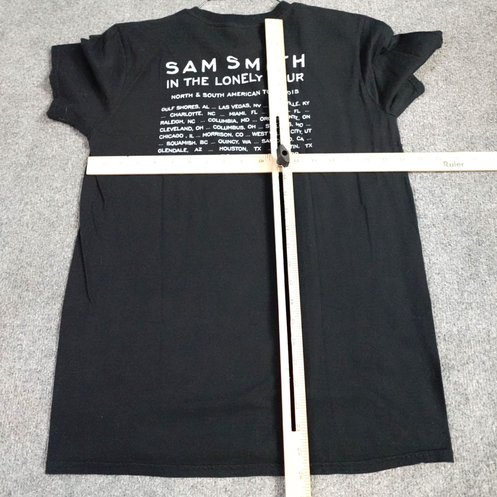 Vintage Sam Smith T-shirt Medium Black Double Sided In the Lonely Hour Tour Shirt Women M Black Double-Sided Concert Size M / US 6-8 / IT 42-44 - 4 Thumbnail