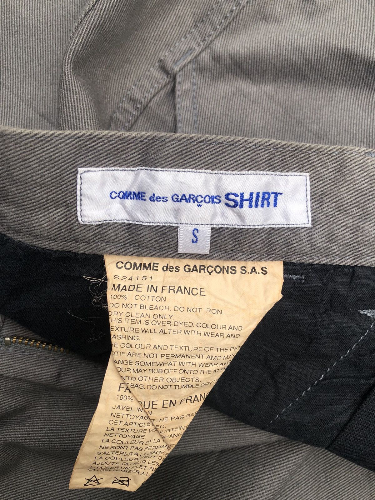 Comme des Garcons Comme des Garçons Shirt Cotton Tapered Pants Size US 33 - 6 Thumbnail