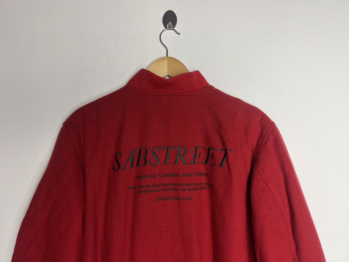 Japanese Brand Vintage Red Bomber Jacket Sab Street by Atelier Sab Size US L / EU 52-54 / 3 - 7 Thumbnail