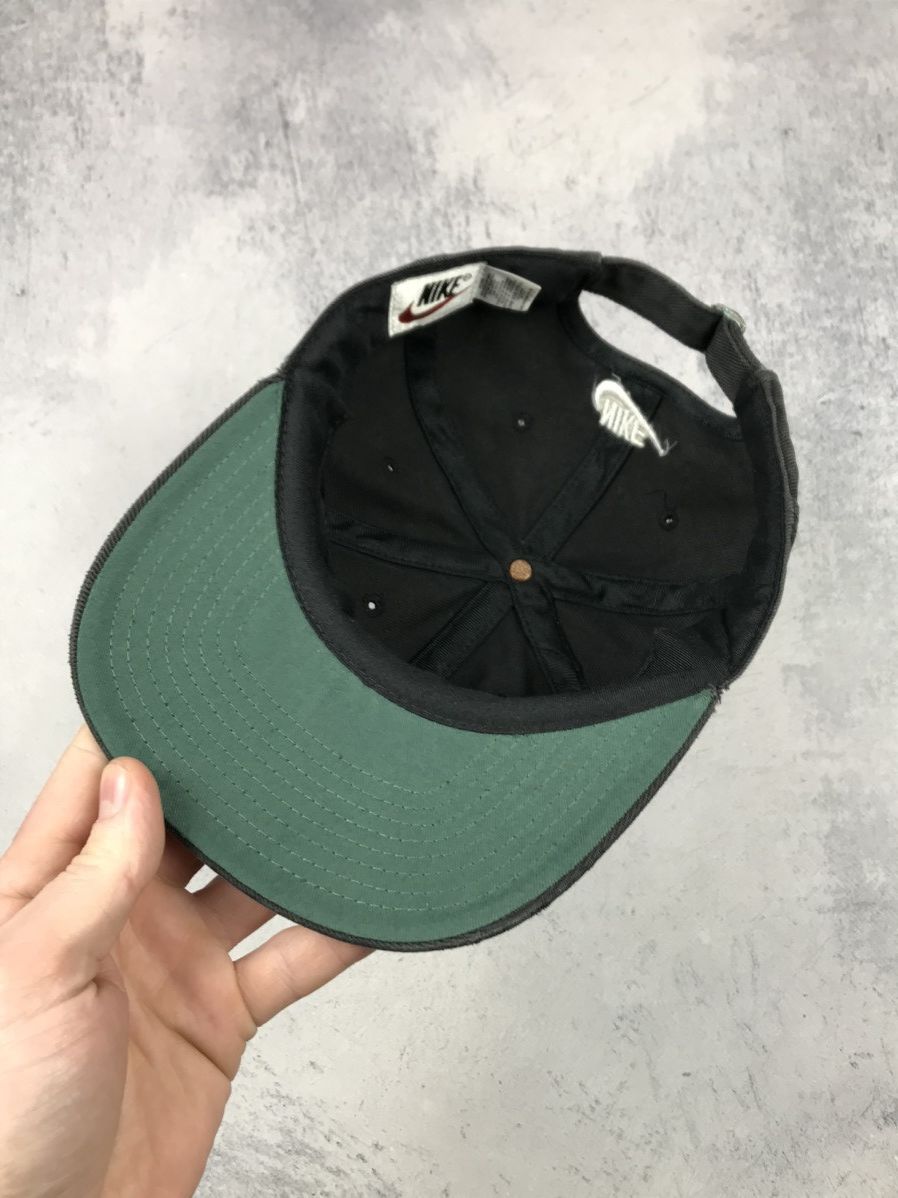 Nike × Vintage Vintage Nike Center Logo Swoosh Cap Hat Adjustable Drill Size ONE SIZE - 7 Thumbnail