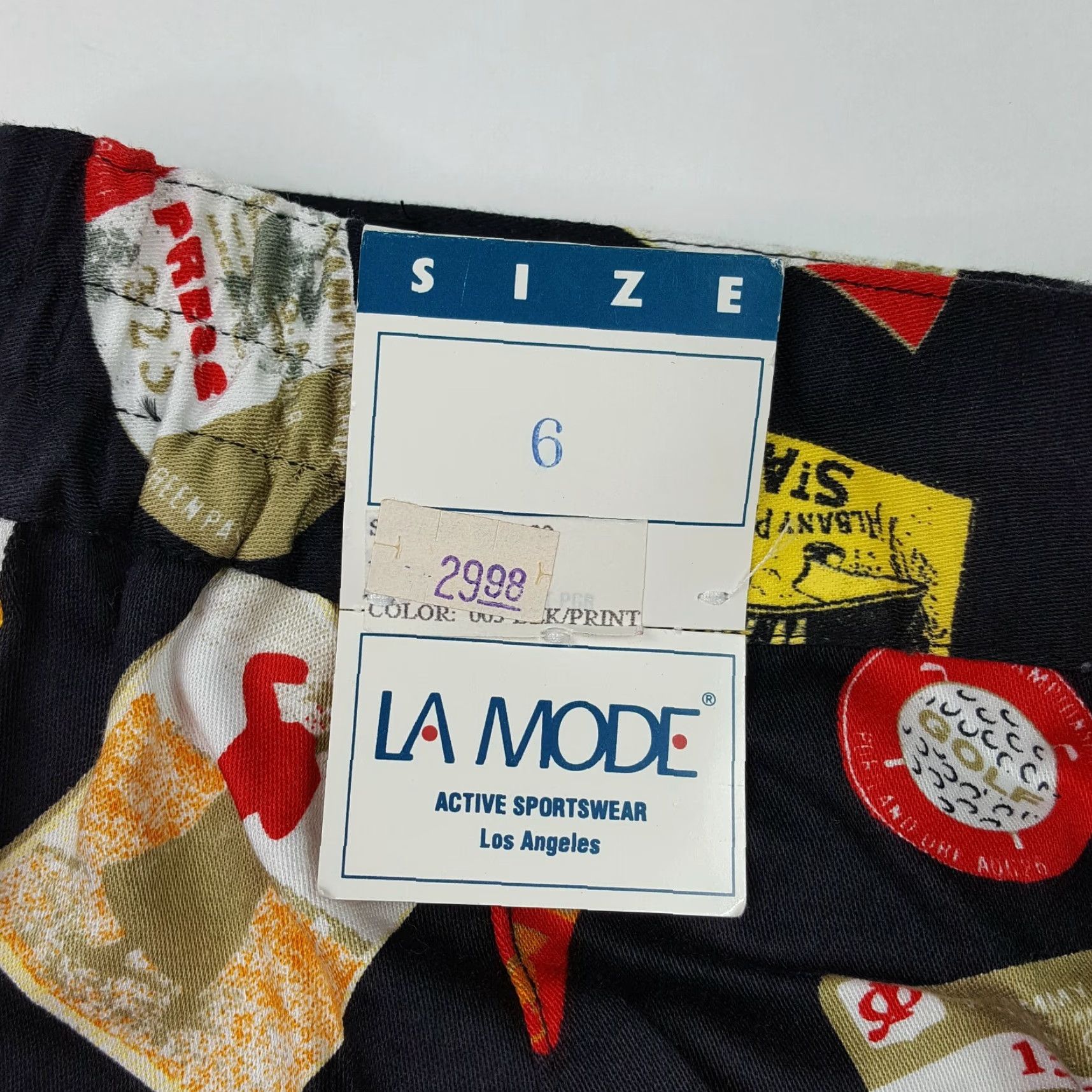 Vintage VINTAGE La Mode Golf Women's Size 6 Retro Art High Waist Outdoor Shorts 80s Size 26" / US 2 / IT 38 - 7 Thumbnail