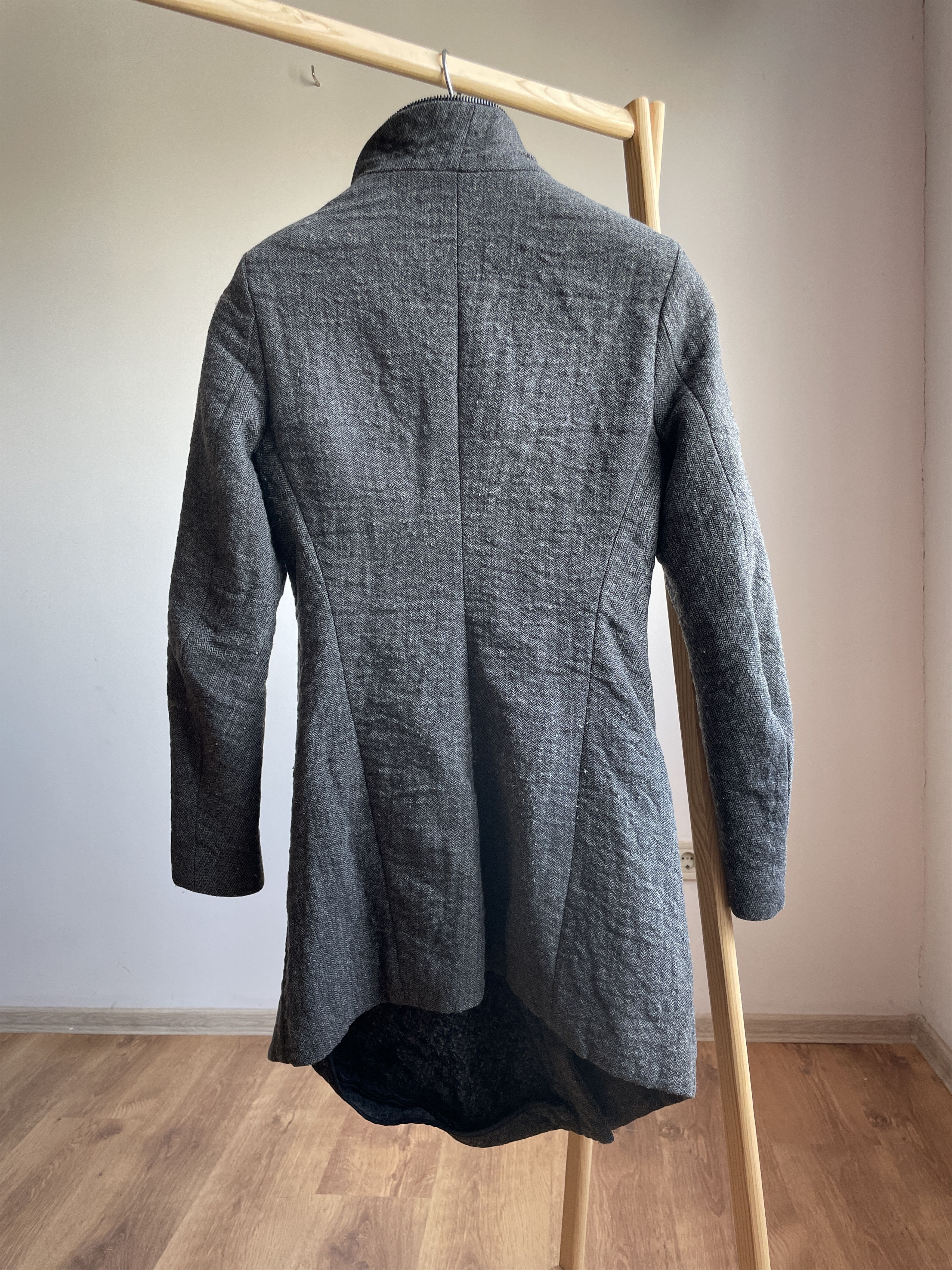 Masnada Masnada Asymmetric Zip Womens Coat Size IT 40/ UK 8/ US 4 Size S / US 4 / IT 40 - 3 Thumbnail