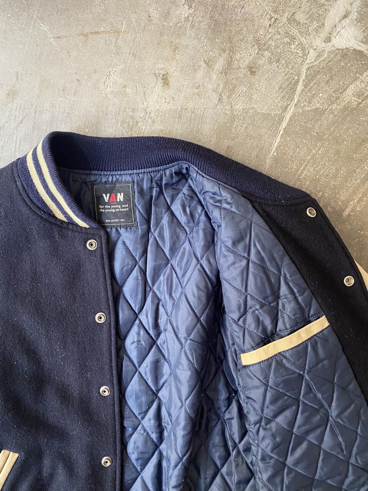 Van Vintage Van Varsity Jacket Denim Tears Visvim CPFM Kapital Size US XL / EU 56 / 4 - 6 Thumbnail