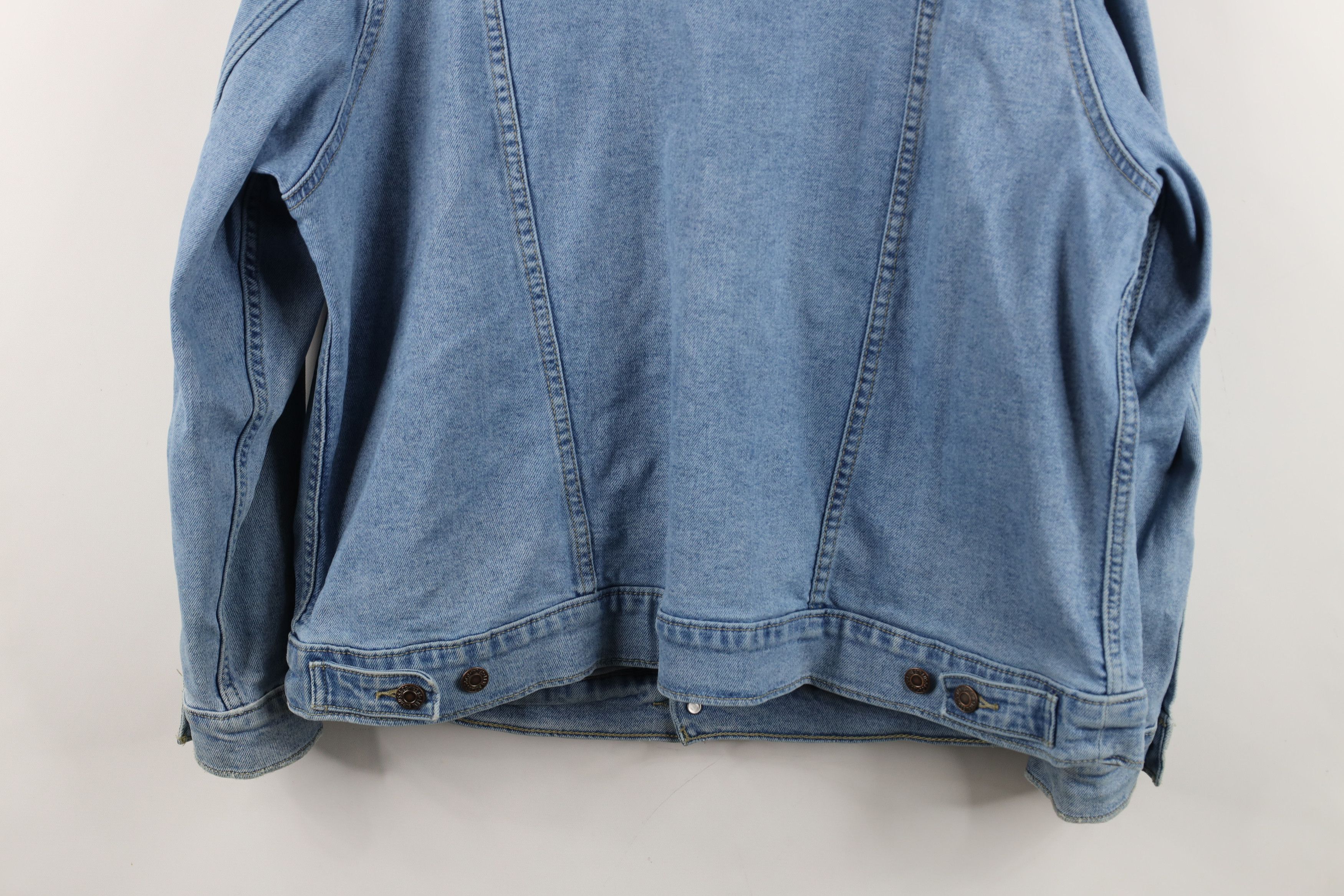 Levi's Vintage Y2K Levis Stretch Denim Jean Trucker Jacket Blue Size XL / US 12-14 / IT 48-50 - 16 Thumbnail