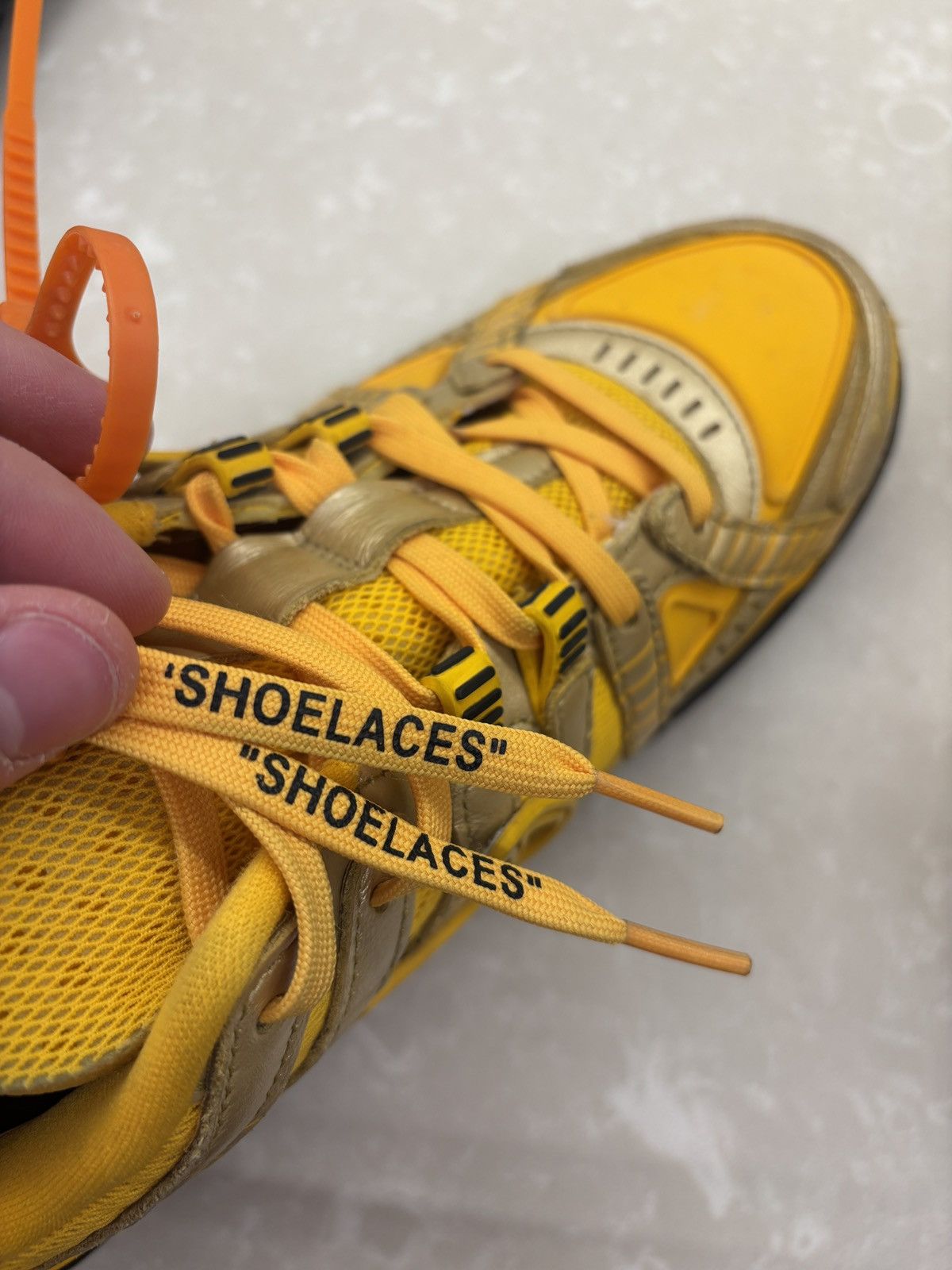 Nike × Off-White Off white rubber dunks university gold Size US 10 / EU 43 - 11 Thumbnail