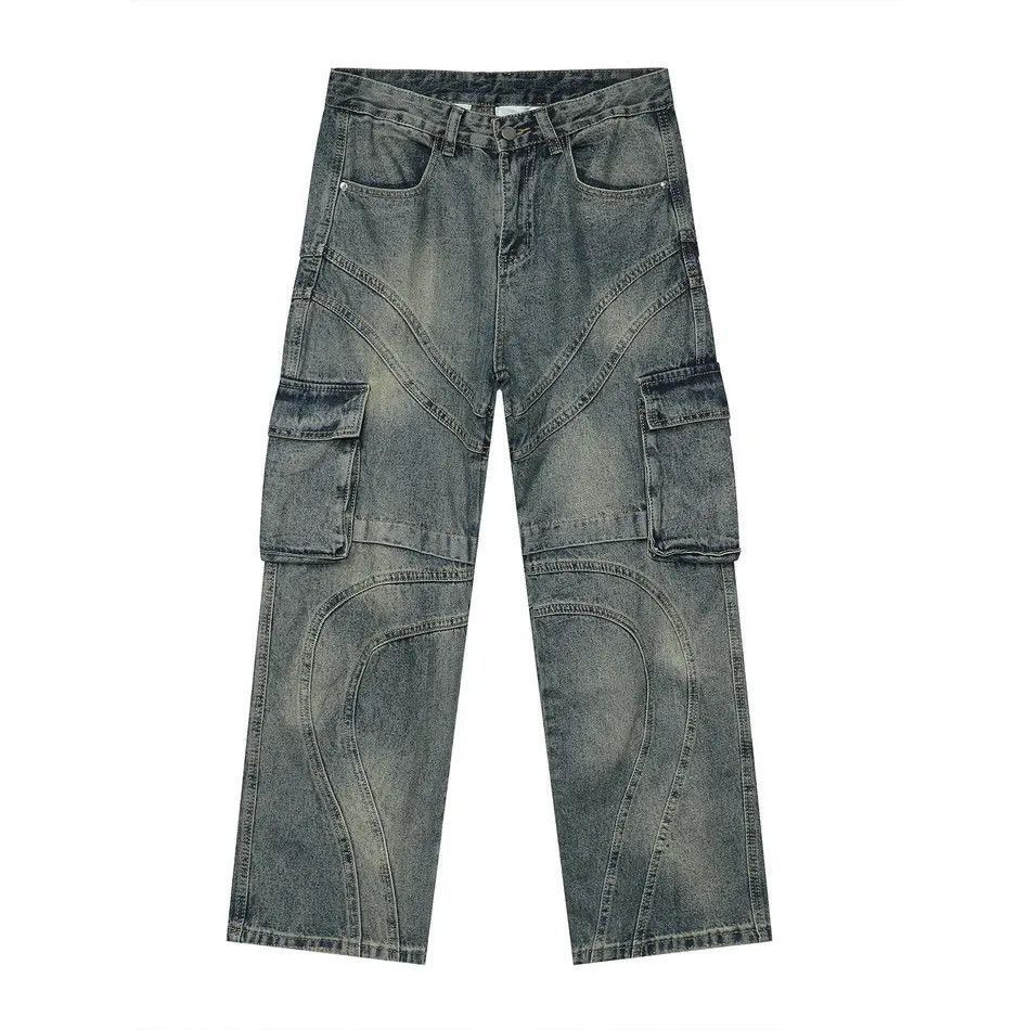 Japanese Brand Retro loose washed casual jeans Size US 32 / EU 48 - 5 Thumbnail
