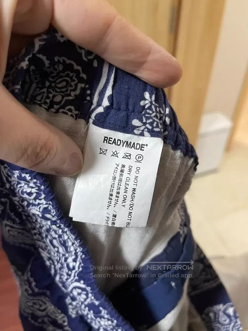 READYMADE Ready Made size 3 Smiling relief print blue antique cloth w Size US 40 / EU 56 - 5 Thumbnail