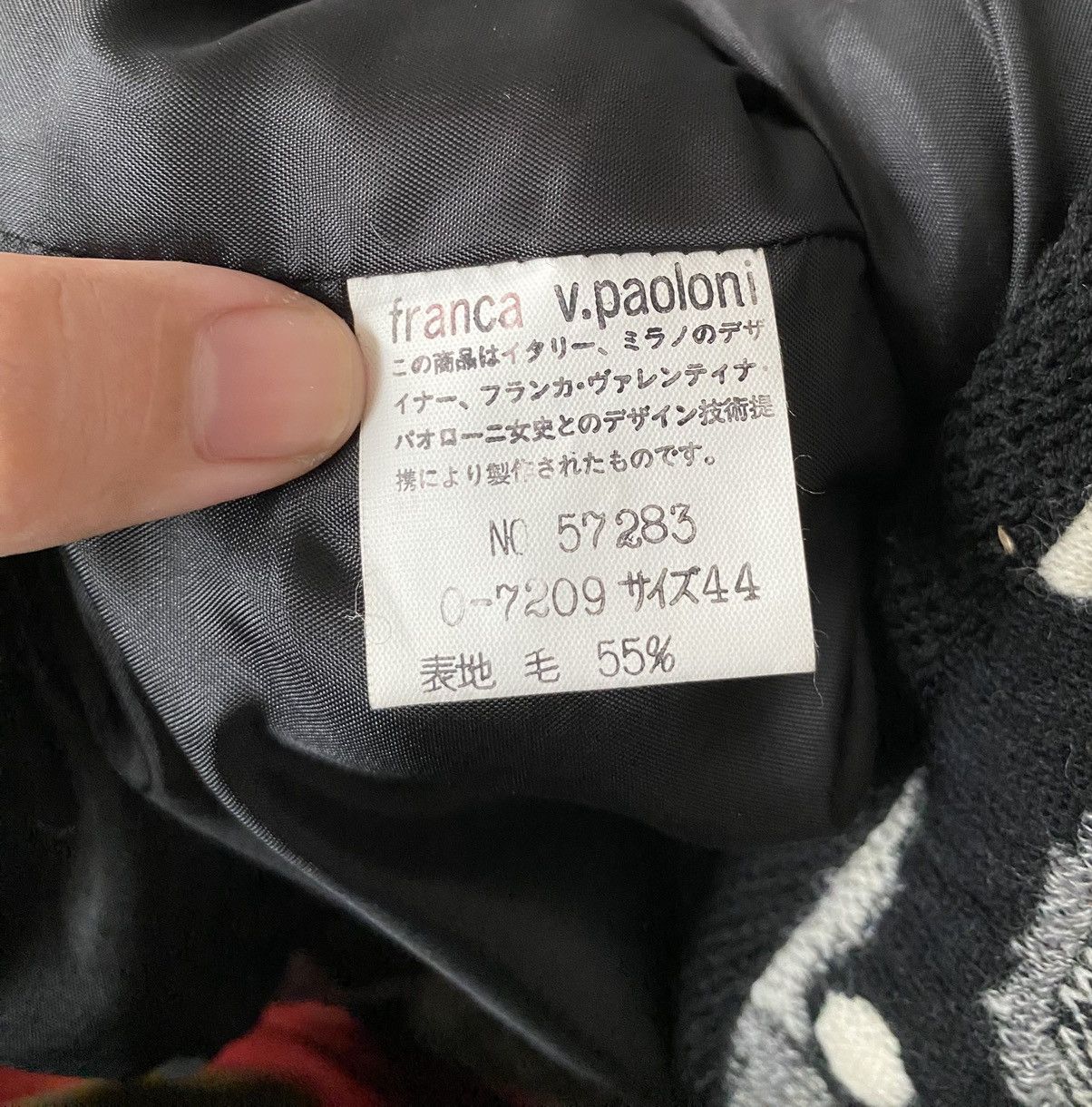 Japanese Brand × Vintage Vintage Brand Franca V Paoloni Patchwork Jacket 1990s Size US S / EU 44-46 / 1 - 10 Thumbnail
