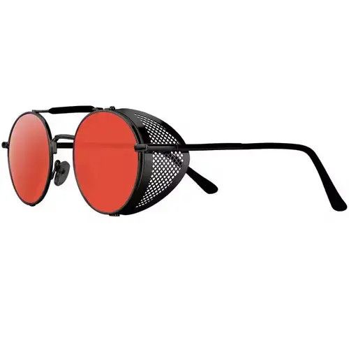 VIBE Retro Round Metal Sunglasses Size ONE SIZE - 3 Thumbnail