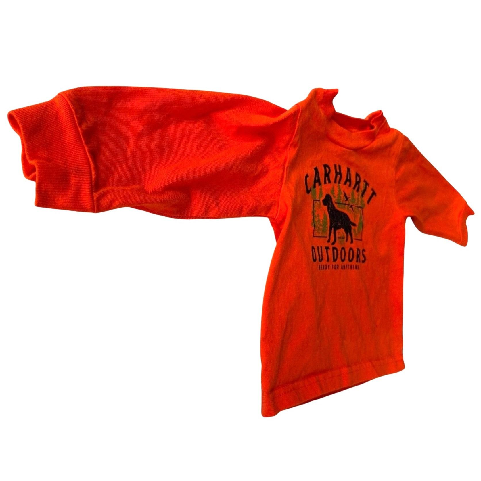 Carhartt Carhartt Outdoors Baby Shirt 6 Months Orange Black Labrador Size US XXS / EU 40 - 6 Thumbnail