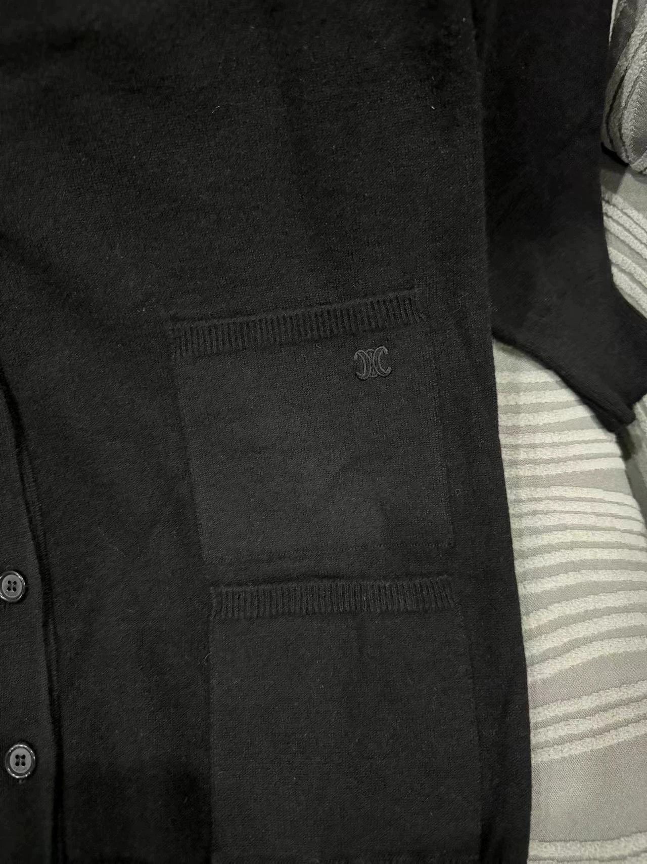 Celine Celine Authentic Black Cardigan S Size S / US 4 / IT 40 - 2 Thumbnail
