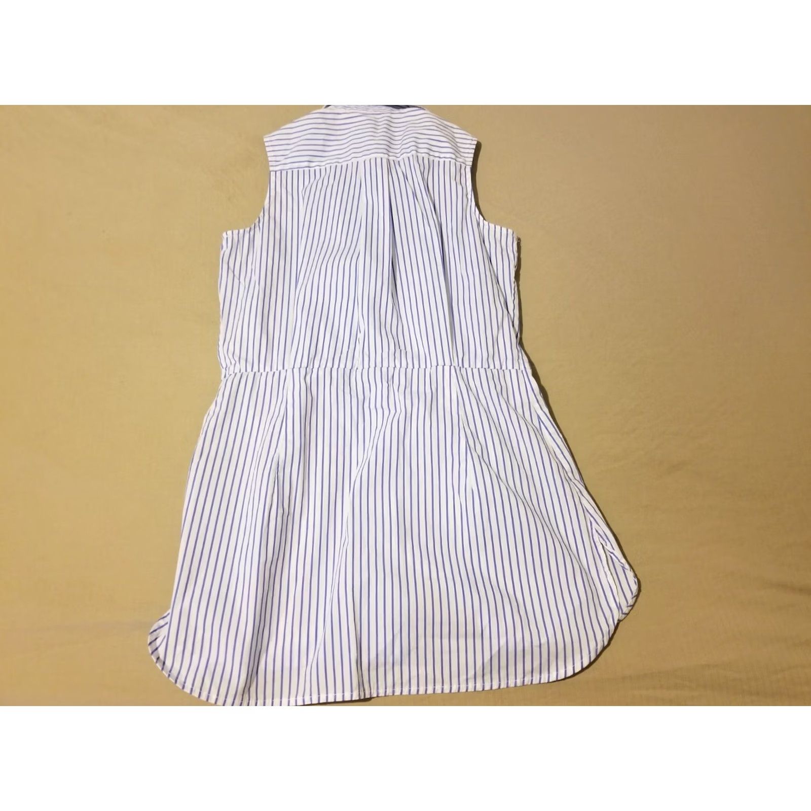 Calvin Klein Womens Calvin Klein Shirt Blouse XS White Stripes Cotton Size XS / US 0-2 / IT 36-38 - 7 Thumbnail