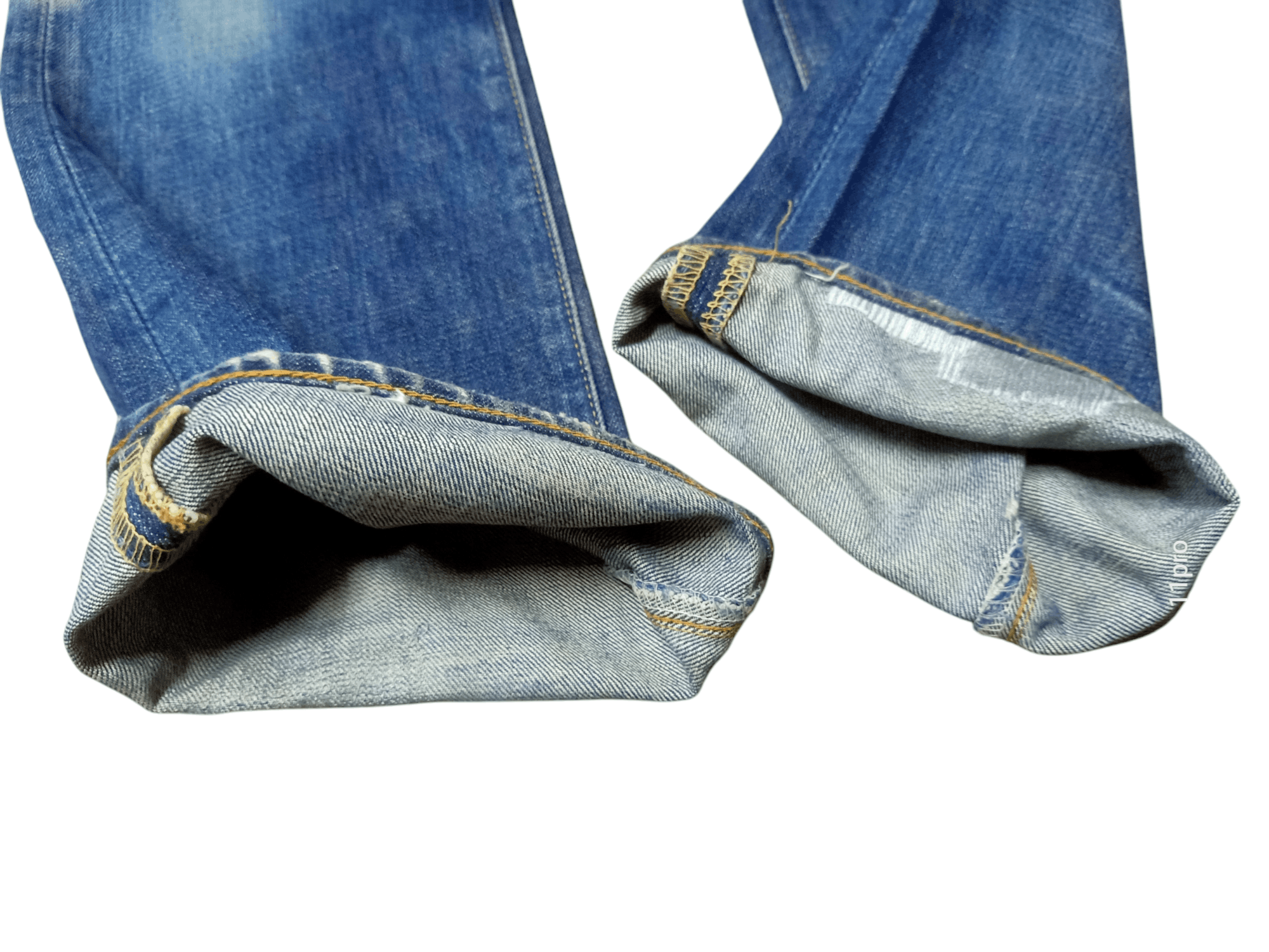 If Six Was Nine Levis Vtg LVC 517 Big E Non Selvedge Distressdenim Size US 28 / EU 44 - 22 Thumbnail