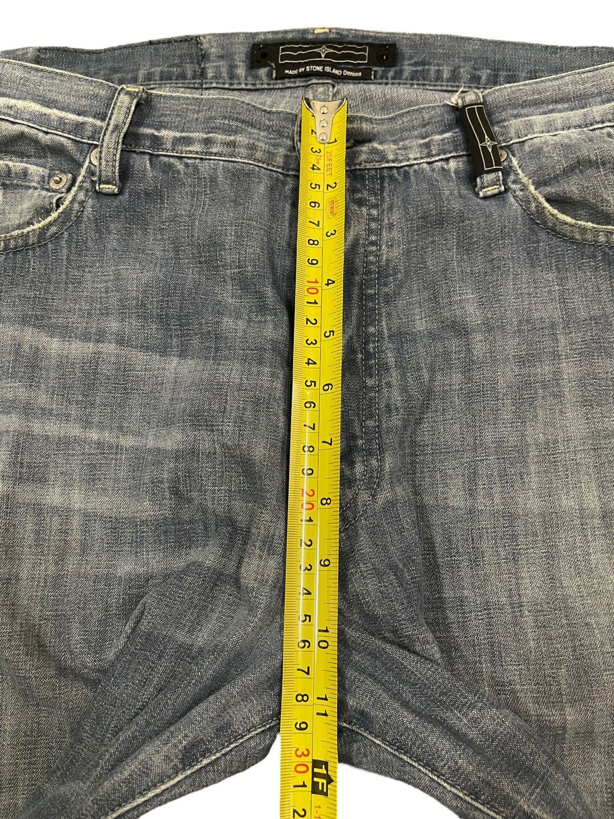 Stone Island Vintage Stone Island Denim Blue Wash Style Loose Jeans Size US 33 - 18 Thumbnail