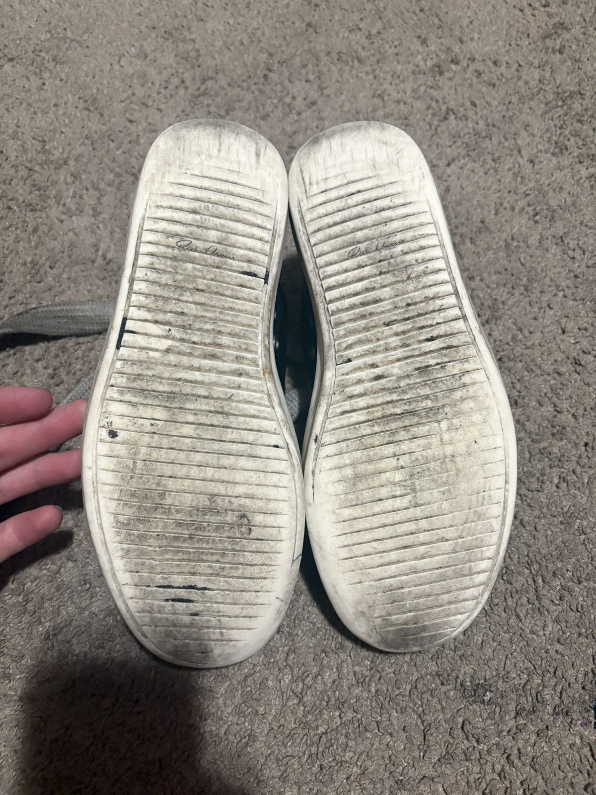 Rick Owens Rick Owens Mainline Jumbo Lace Ramones Low Top (Black) Size US 7.5 / EU 40-41 - 5 Thumbnail