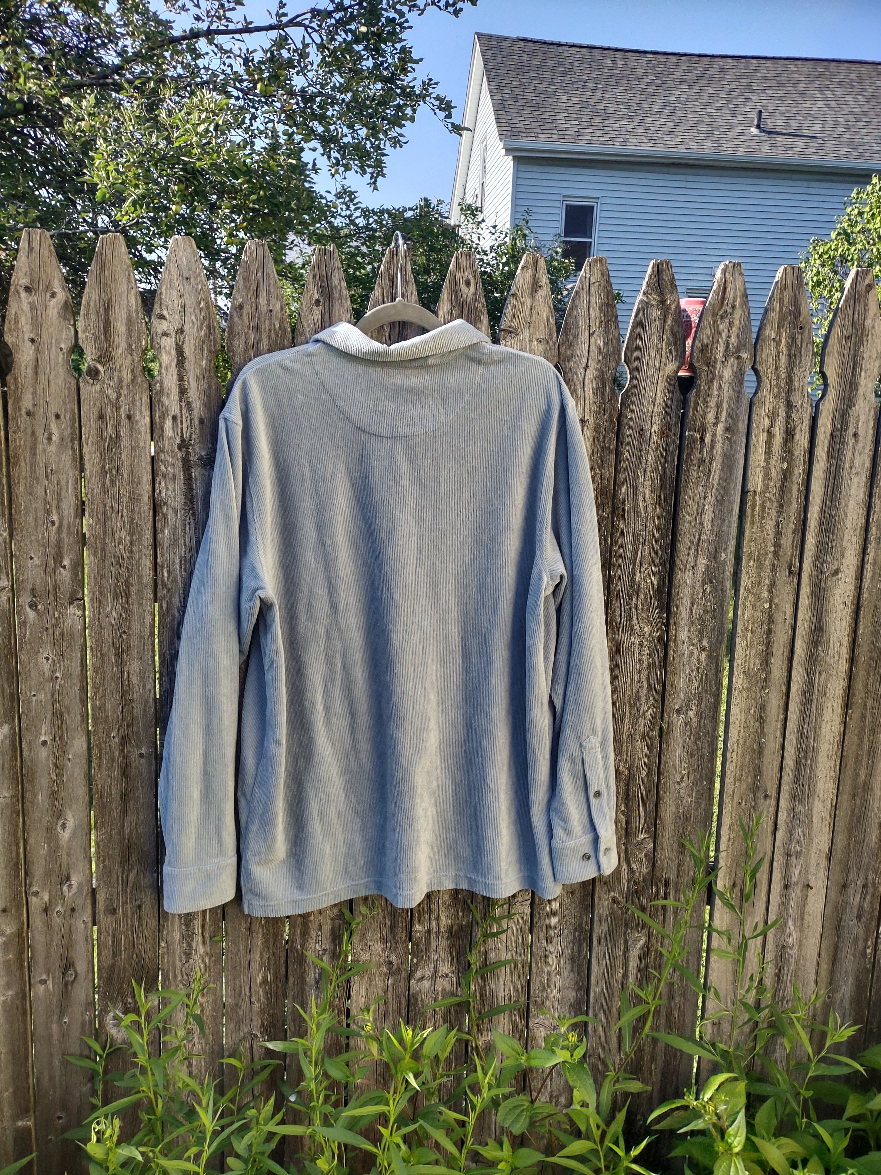 Vintage Vintage Corduroy Long-Sleeve Polo Size US L / EU 52-54 / 3 - 2 Thumbnail