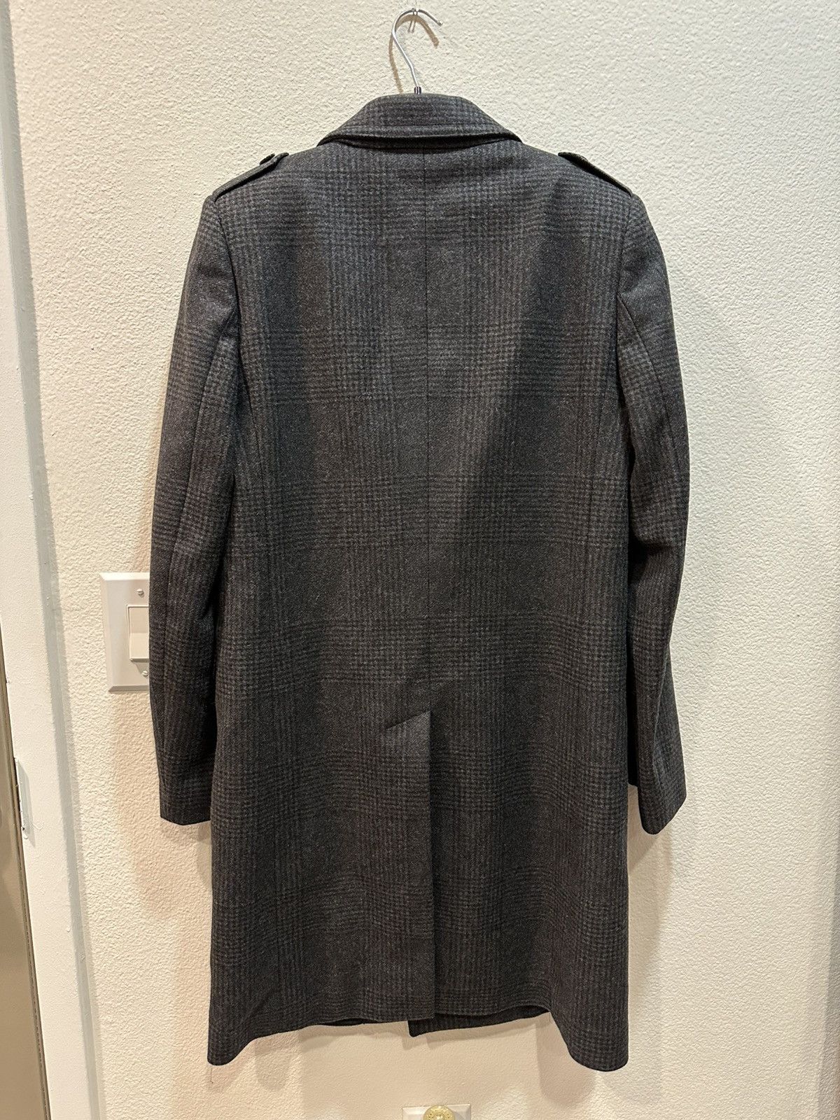 Hedi Slimane × Saint Laurent Paris FW15 Double Breasted Wool Plaid Peacoat 50 Size US M / EU 48-50 / 2 - 5 Thumbnail