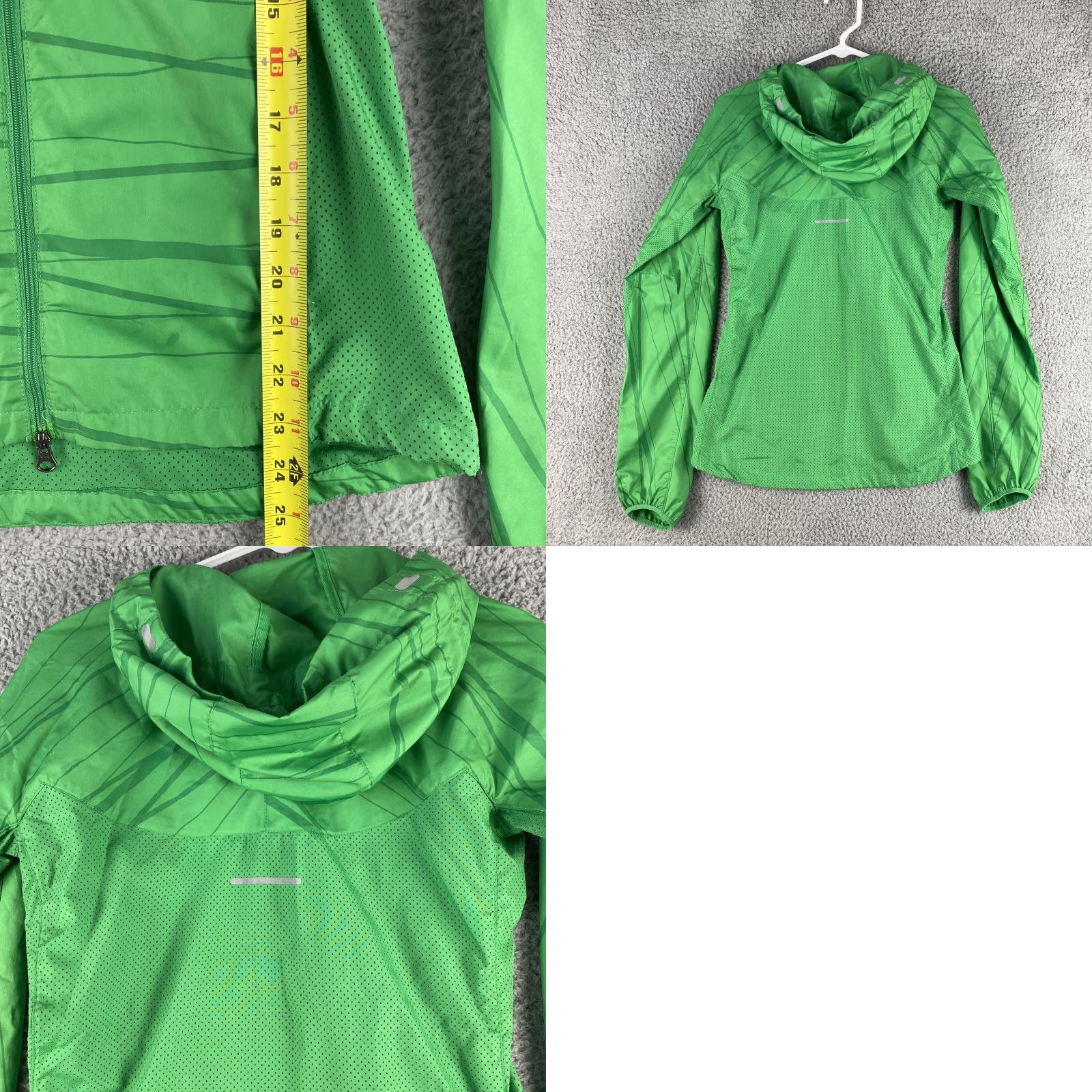 Nike Nike Jacket Women XS Fit Green Running Windbreaker / 44-31 Size XS / US 0-2 / IT 36-38 - 8 Thumbnail