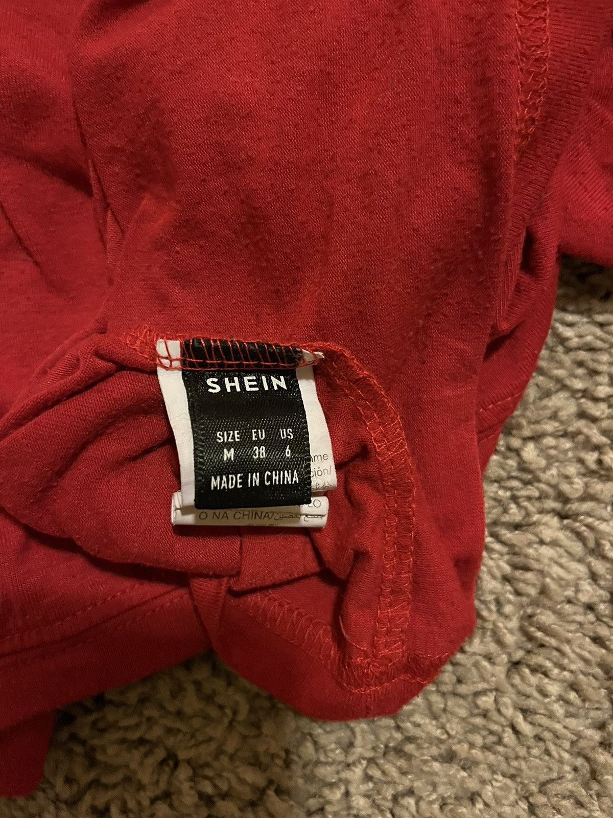 Shein Red Miami Tee with Palm Tree Print Size M / US 6-8 / IT 42-44 - 3 Thumbnail