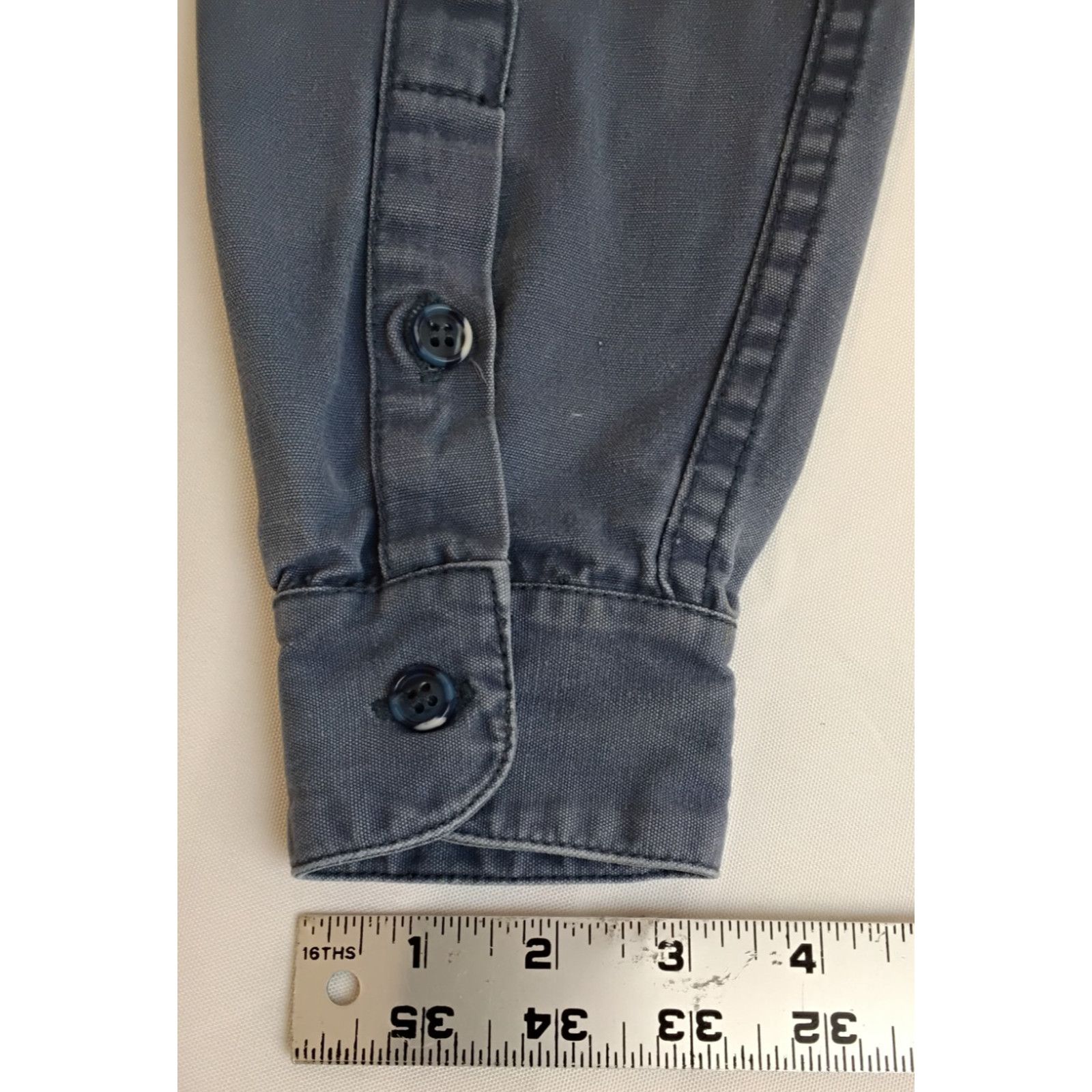 Patagonia Patagonia 1970's Big Label Canvas Shirt Women's L Navy Blue Size L / US 10 / IT 46 - 11 Thumbnail