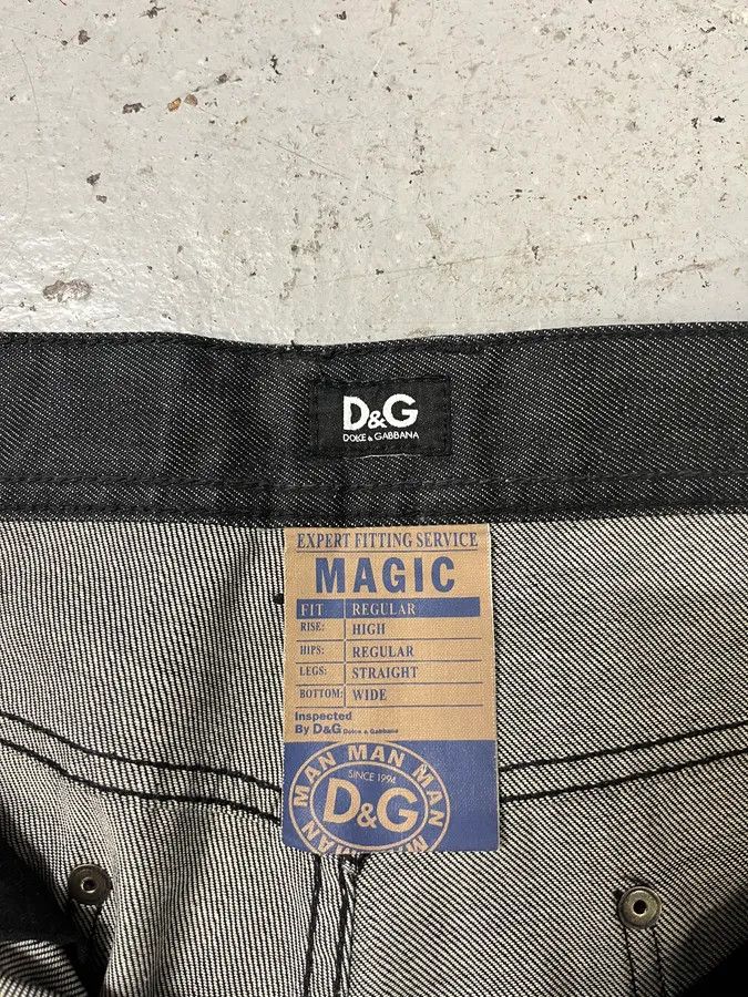 Dolce & Gabbana × Vintage 2000s Dolce & Gabbana Navy Brut Denim Jeans Size US 31 - 10 Thumbnail