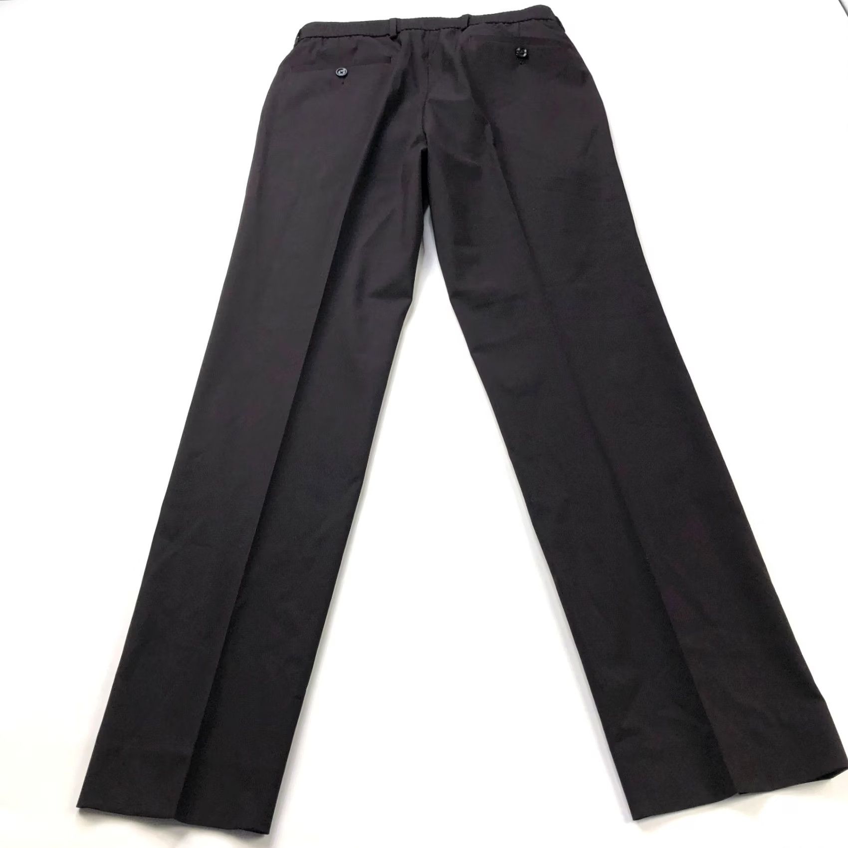 Kenneth Cole Kenneth Cole Reaction Dress Pants Black Red Stripe 38x31 32W 32L, Flat Front, Belt Loops, Pockets, Regular, Men Size US 38 / EU 54 - 2 Thumbnail