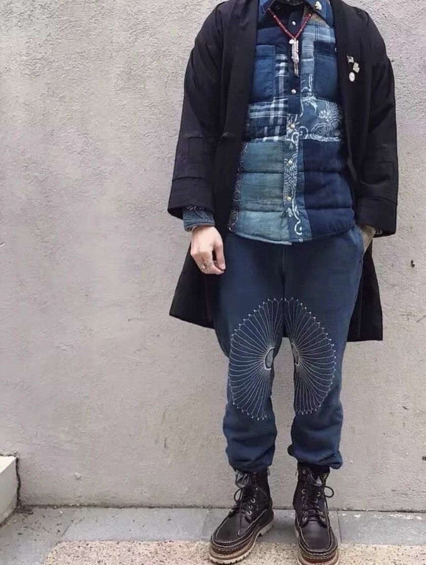 Kapital KAPITAL VINTAGE INDIGO PANTS Size US 36 / EU 52 - 4 Thumbnail