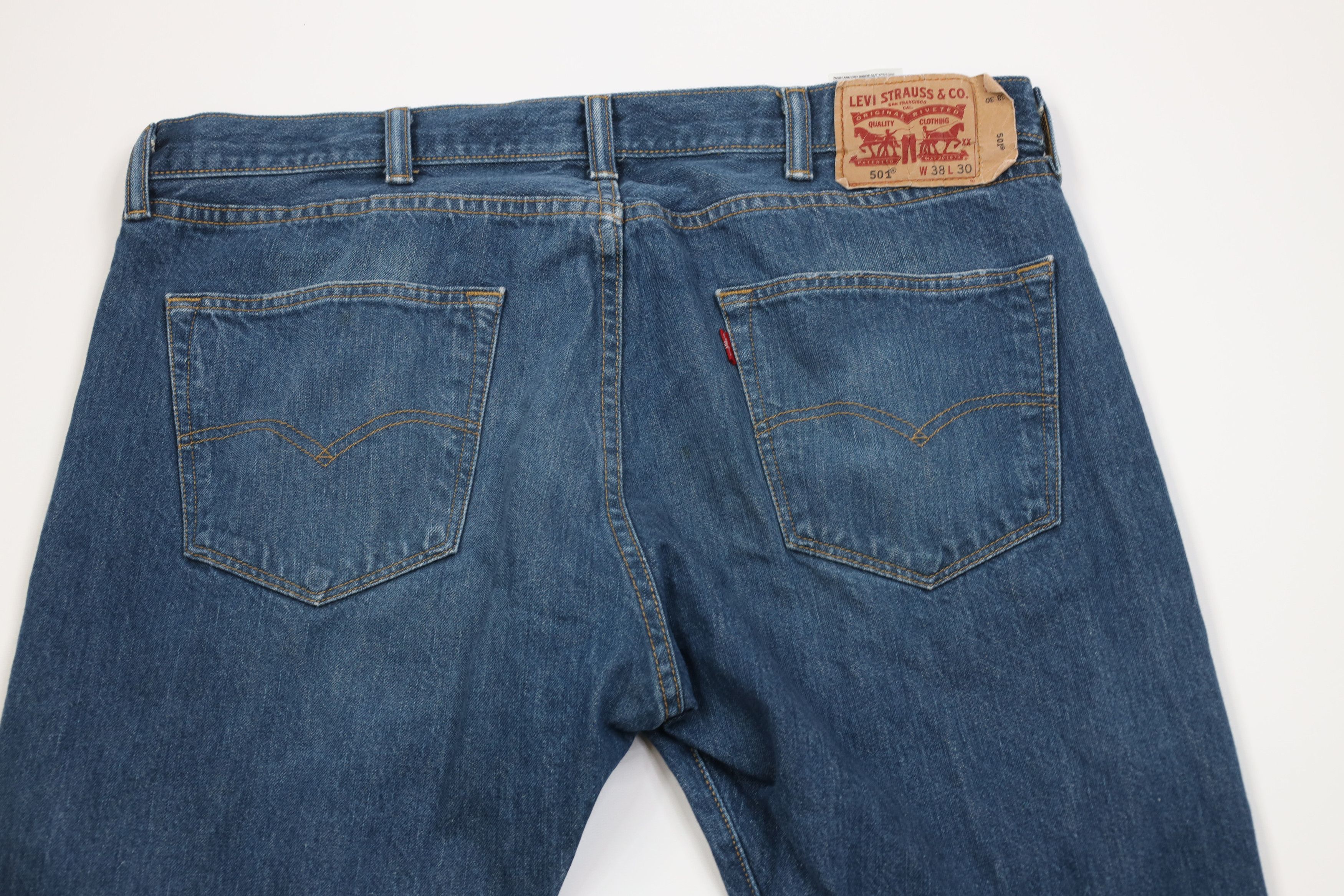 Levi's Vintage Y2K Levis 501xx Button Fly Original Fit Jeans Blue Size US 38 / EU 54 - 11 Thumbnail