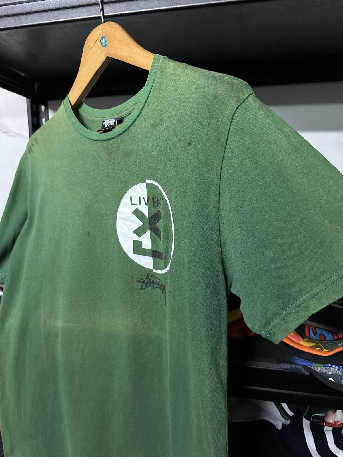 Stussy × Vintage Vintage Stussy Knowledge Power Sun Faded Tee Size US M / EU 48-50 / 2 - 13 Thumbnail