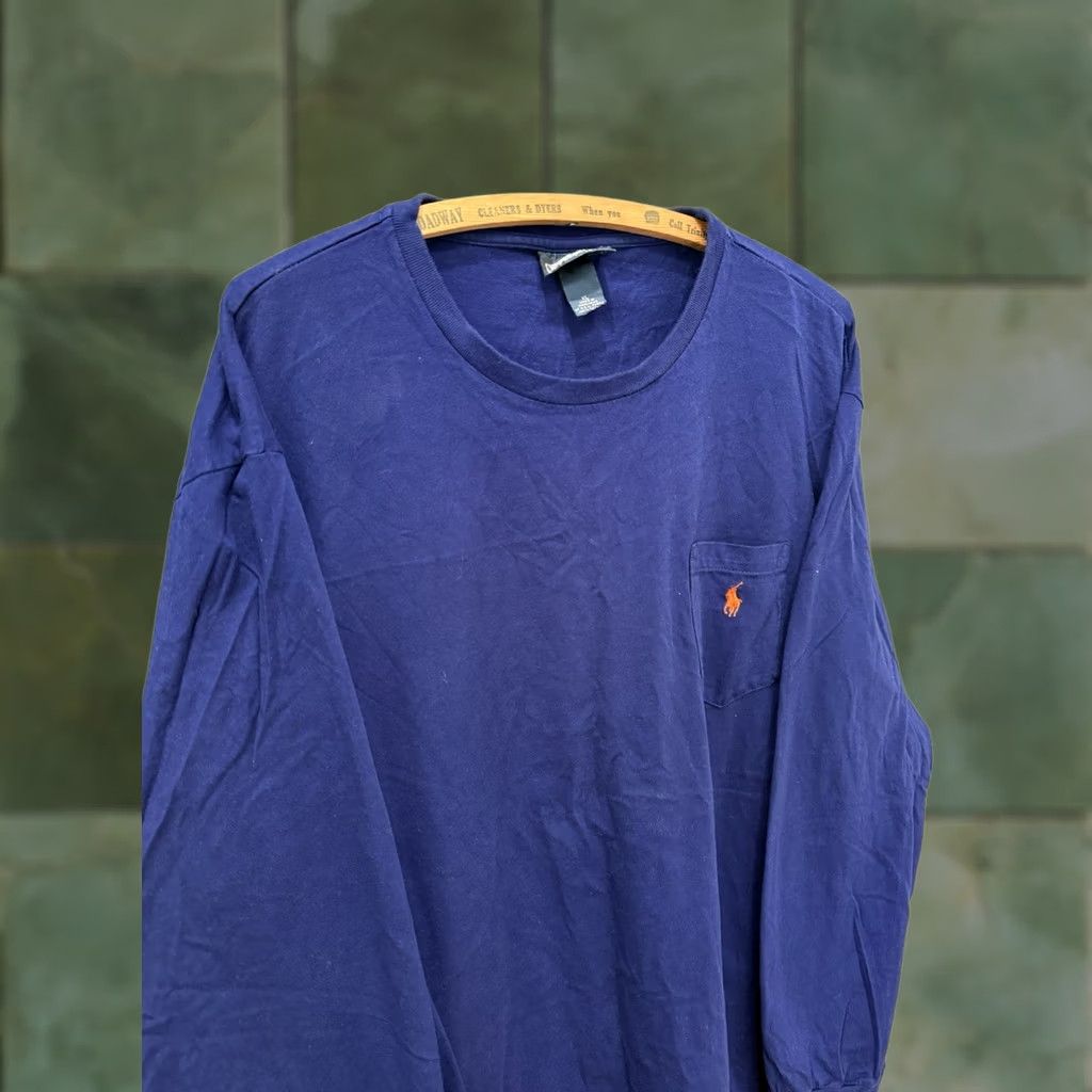 Ralph Lauren VINTAGE 90’s Polo Ralph Lauren Blue Long Sleeve Shirt XL Mens Size US XL / EU 56 / 4 - 1 Thumbnail