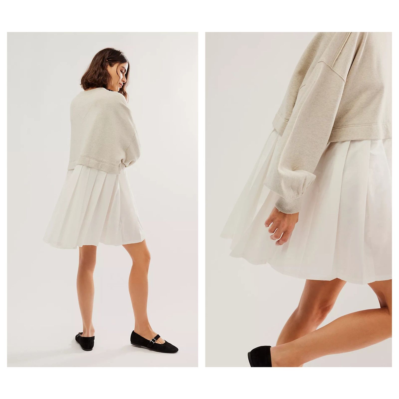 Free People Free People Eleanor Layered Sweatshirt Minidress Size Small Size S / US 4 / IT 40 - 2 Thumbnail