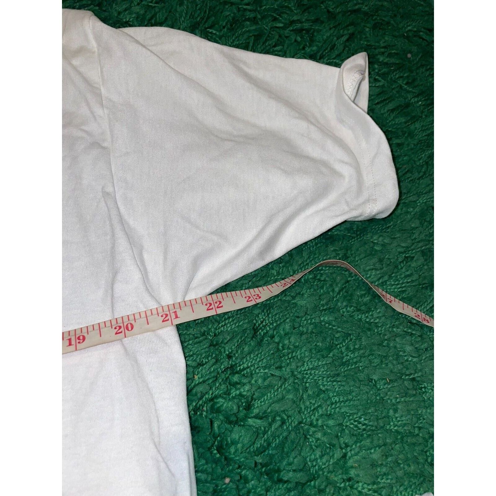 Jerzees VTG Test Print Shirt Virginia Montana Fish Trout White Tee Size US L / EU 52-54 / 3 - 11 Thumbnail