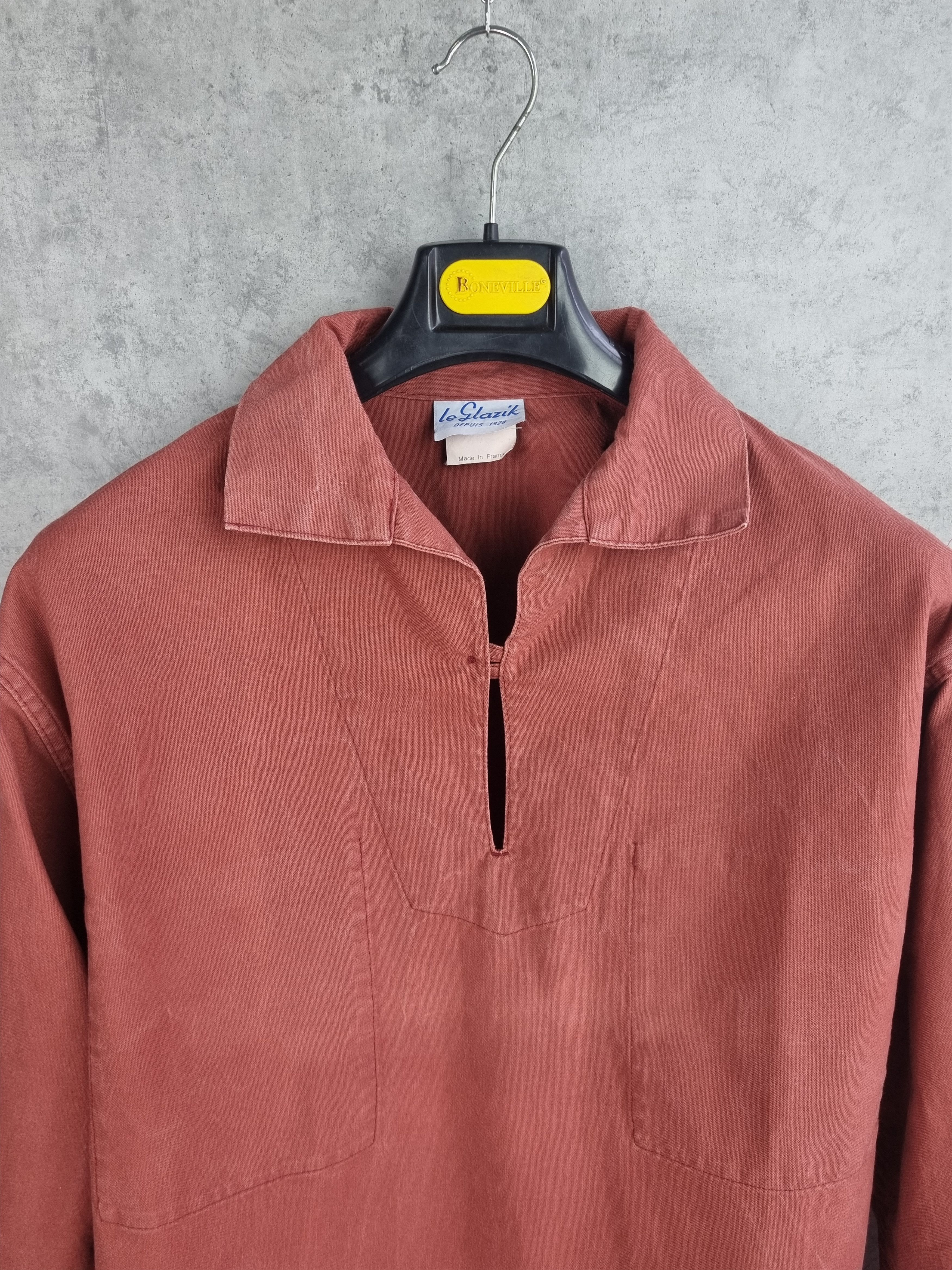 Le Laboureur × Vintage Rare Vintage Le Glazik worker fisherman shirt Size US M / EU 48-50 / 2 - 1 Thumbnail