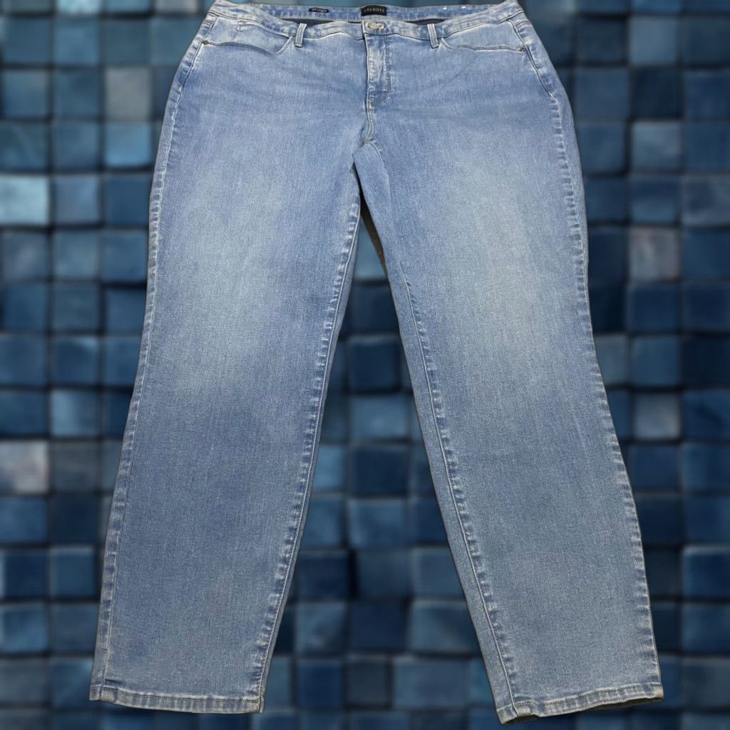 Talbots Talbots Womens Jeans 18W Plus Denim Medium Wash Jegging 29in Inseam Blue Leather? Size 40" / US 18 - 1 Thumbnail