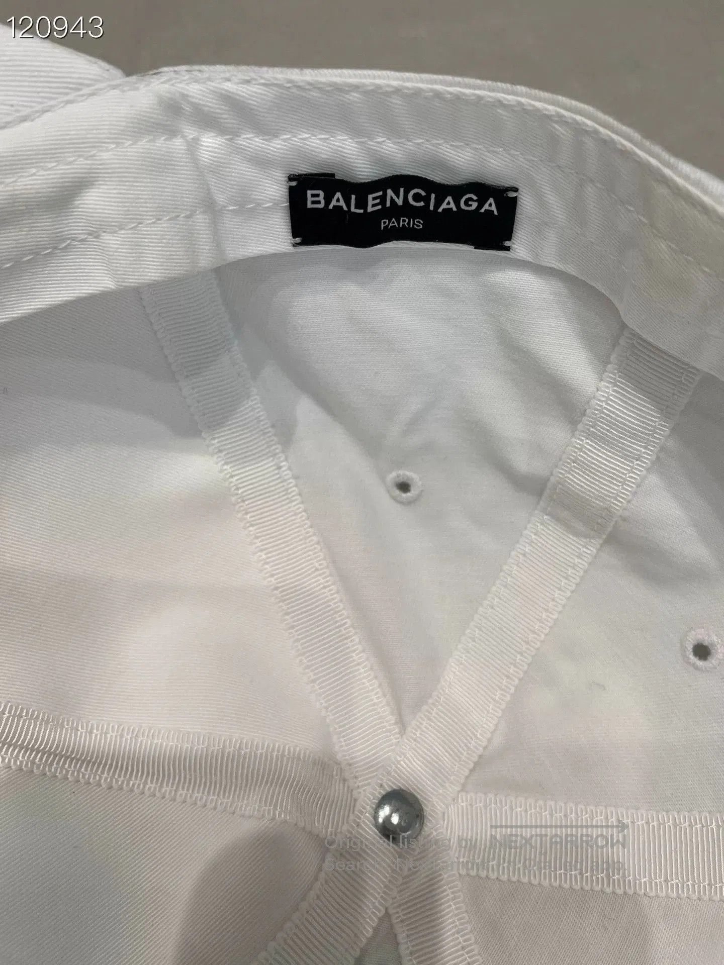 Balenciaga Balenciaga 079897H183 White Unisex Baseball Cap. Size ONE SIZE - 5 Thumbnail