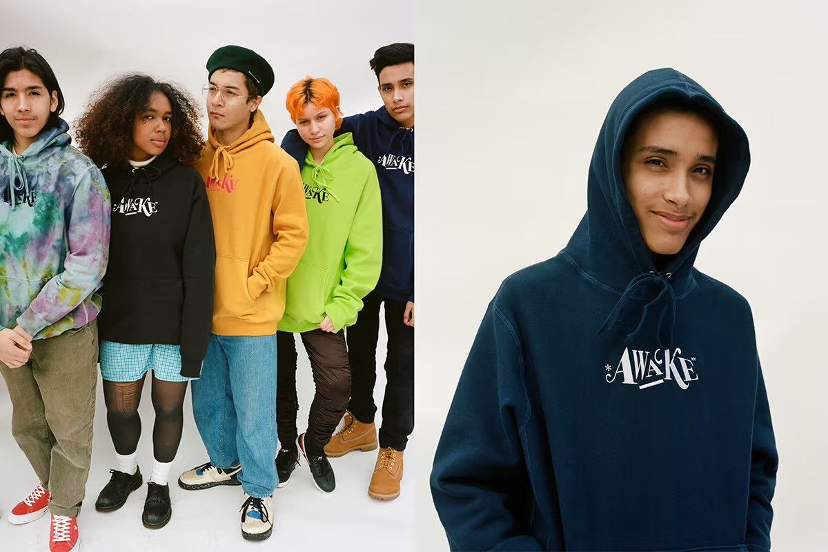 Awake NY Awake NY Embroidered Hoodie, Lime Green Size US M / EU 48-50 / 2 - 1 Thumbnail
