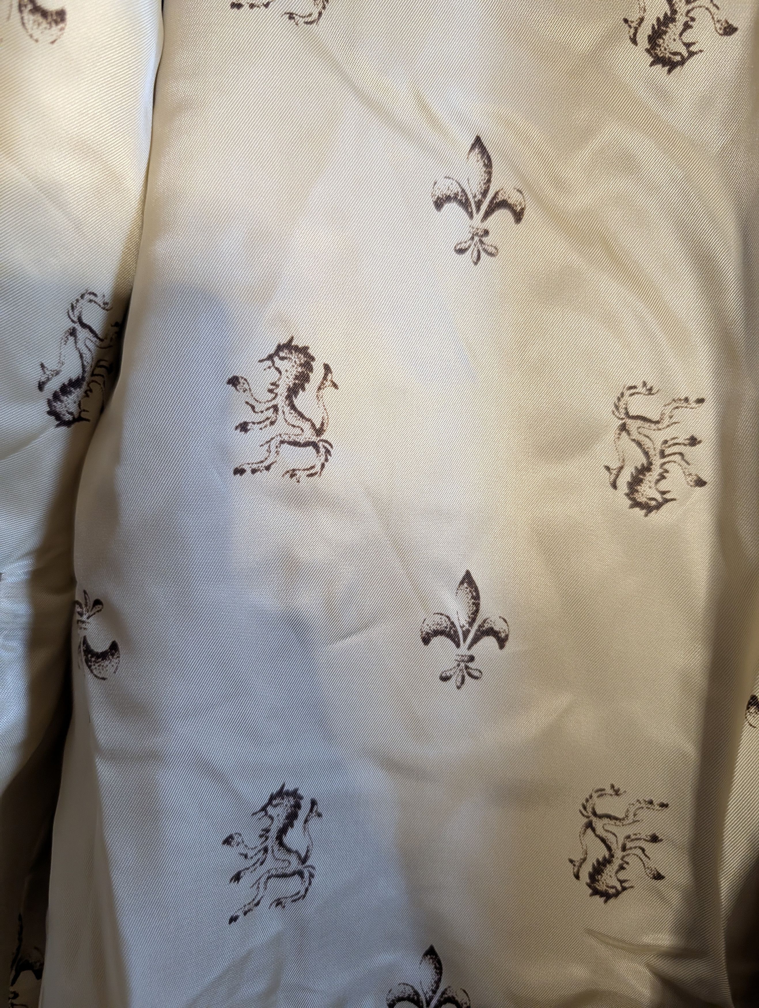Japanese Brand KENTFIELD vtg corduroy elbow patch suede jacket fleur de lis Size 42R - 11 Thumbnail