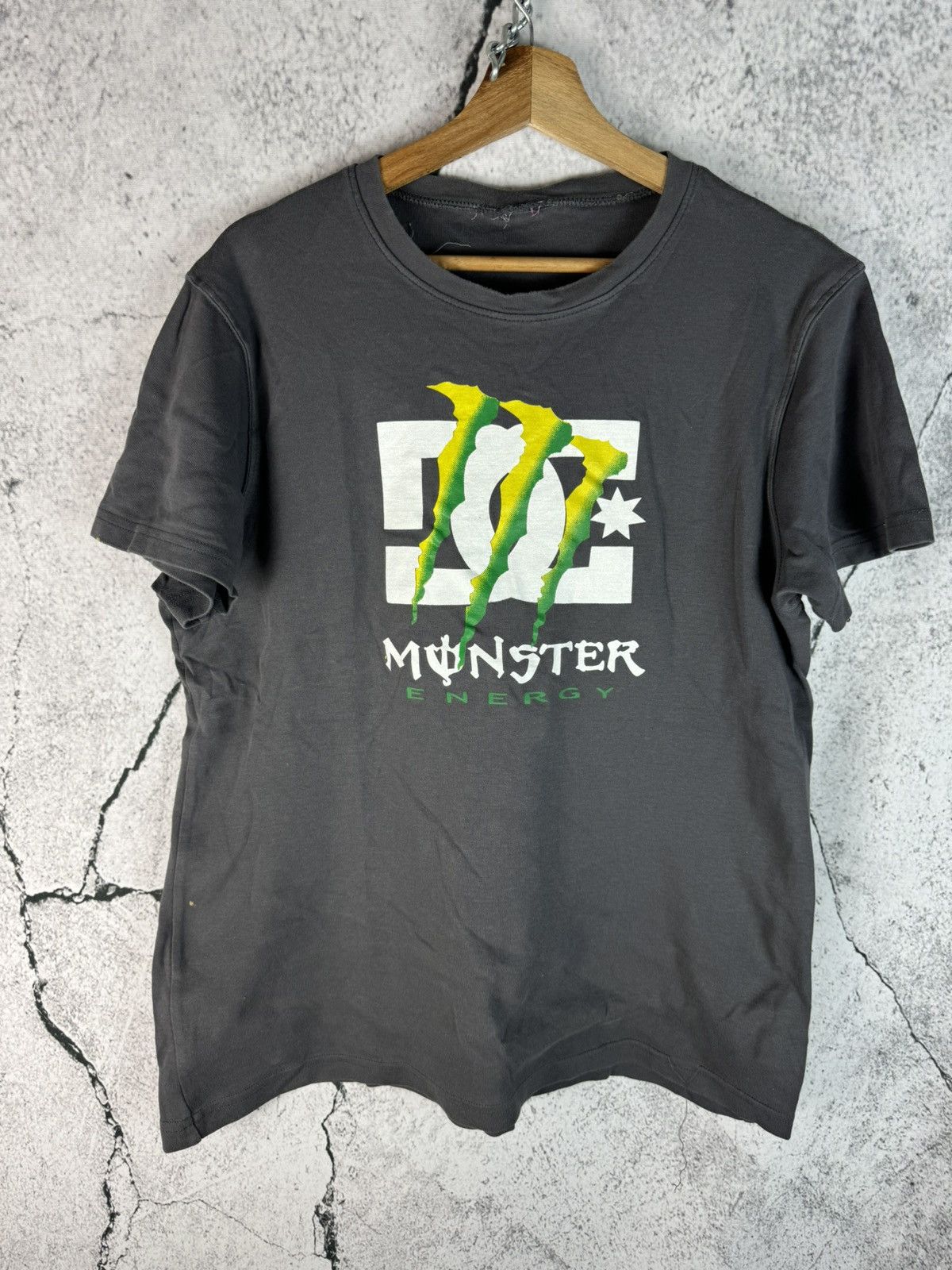 Crazy Y2K Monster DC Subaru Grunge Cyber Skater Grey Tee