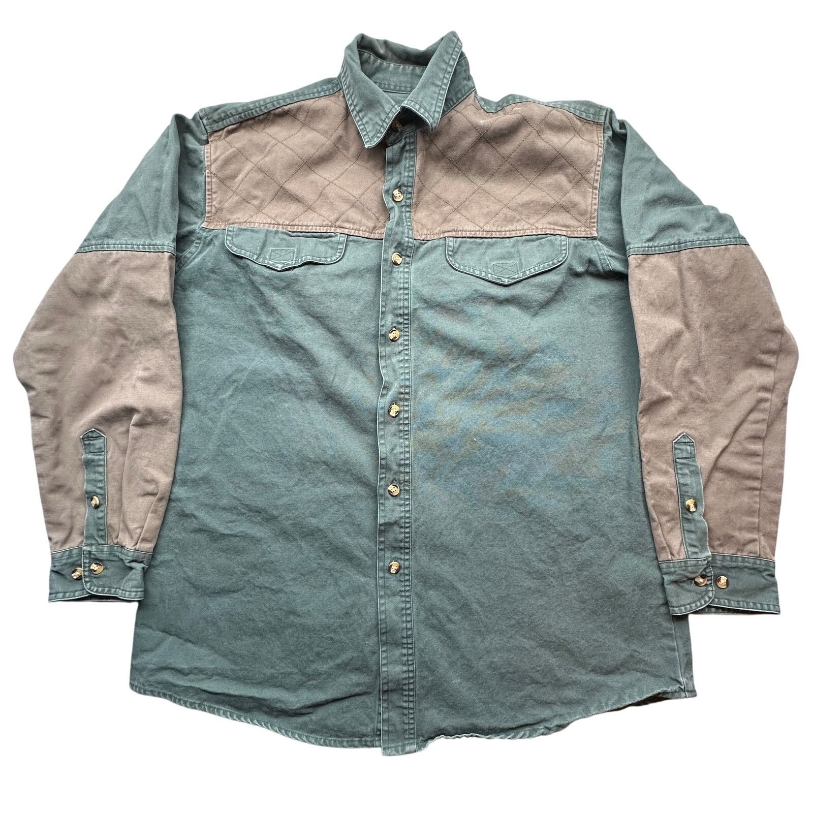 Cabelas VTG Cabelas Hunting Canvas Button Long Sleeve Shirt Large Size US L / EU 52-54 / 3 - 1 Thumbnail