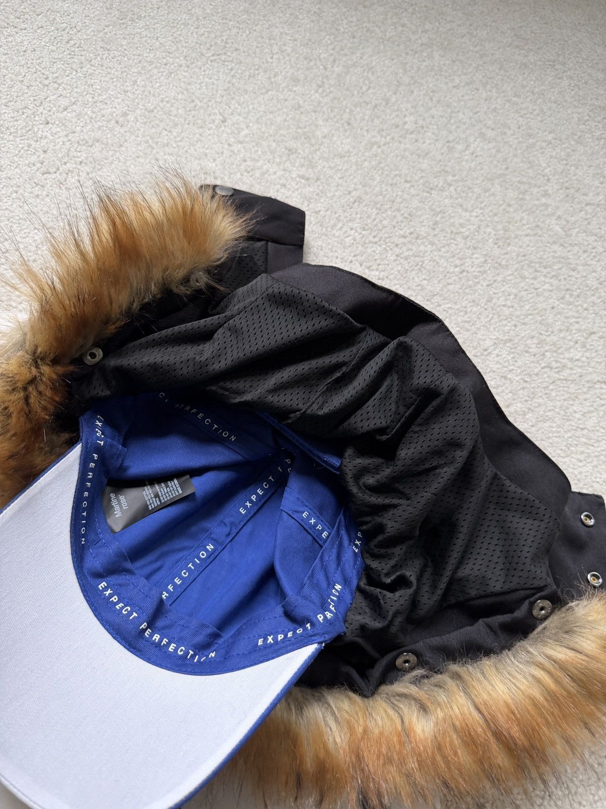 Martine Rose FUR HOOD CAP Size ONE SIZE - 5 Thumbnail