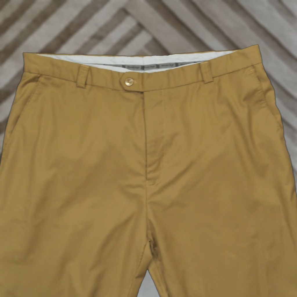 Vintage Michael Irvin Pants Mens 38x34 Tan Brown Khaki Slacks Dress 88 Size US 33 - 1 Thumbnail