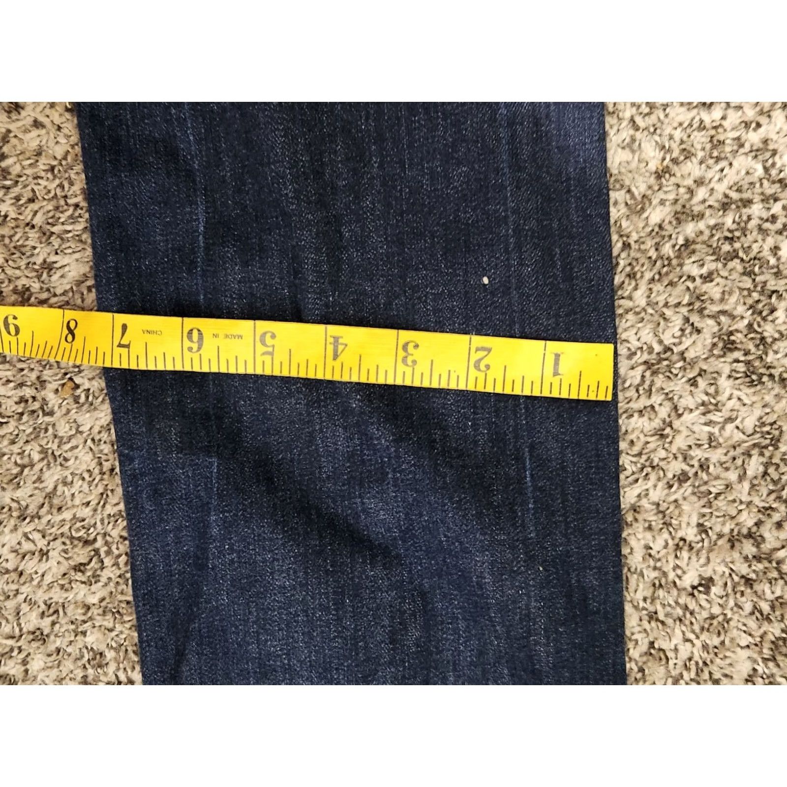 Vintage Rock Revival Karla Skinny Jeans 30 Dark Wash Blue Denim Rhinestone Studded Embroidered Pockets Women jeans Slim Size 30" / US 8 / IT 44 - 5 Thumbnail
