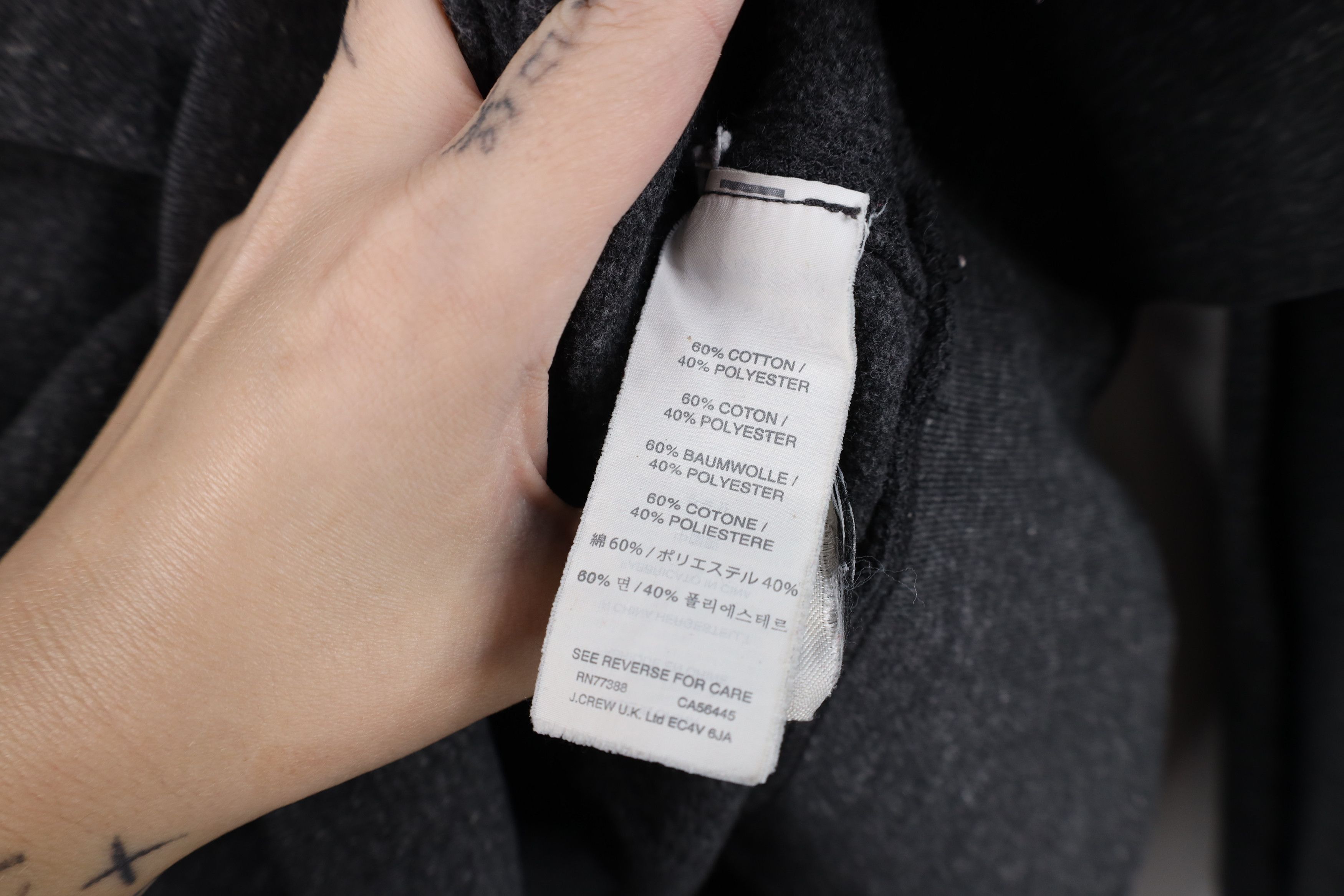 J.Crew J Crew Vintage Fleece Blank Crewneck Sweatshirt Dark Gray Size US L / EU 52-54 / 3 - 10 Thumbnail