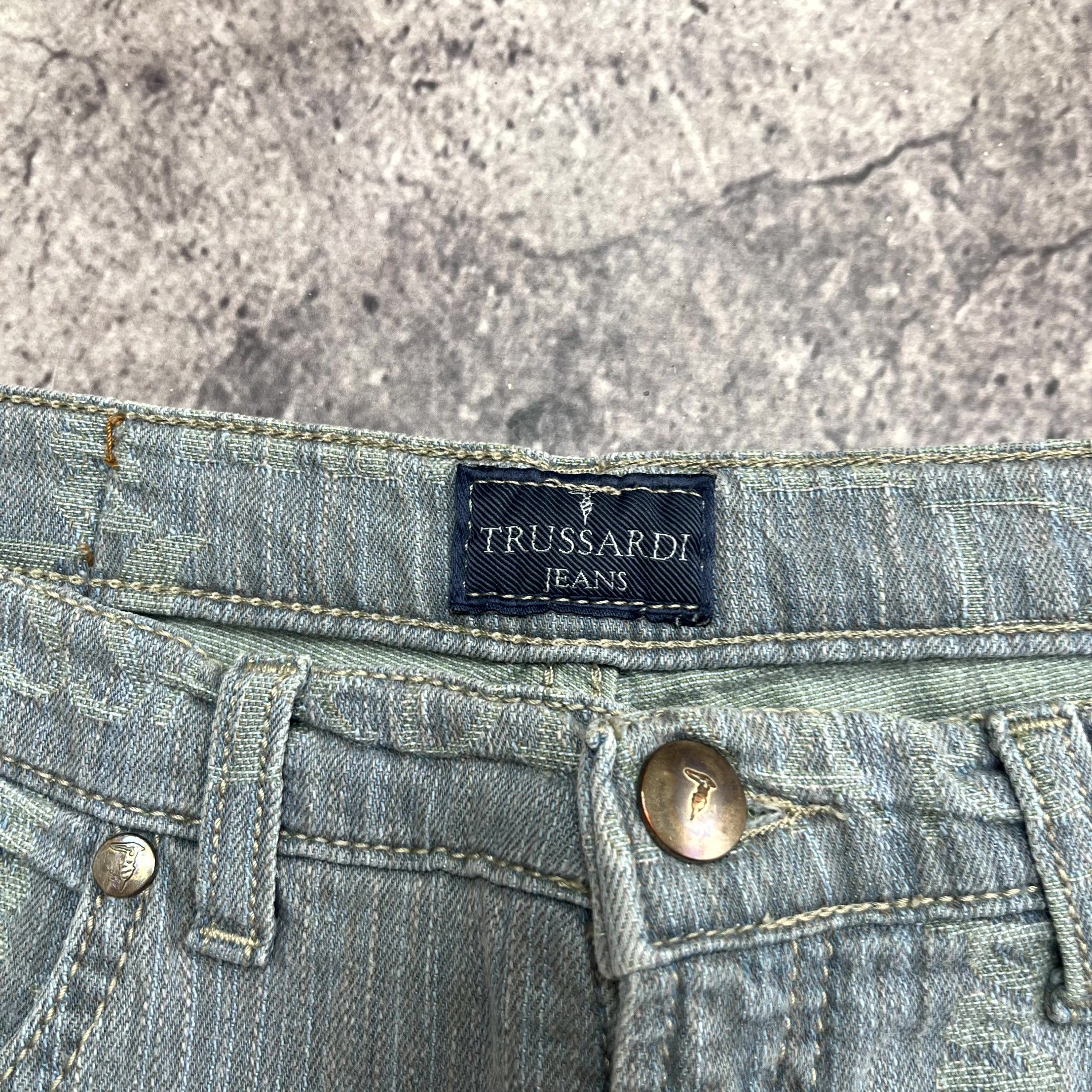 Trussardi Y2K Trussardi Gray Bootcut Flare Jeans Size 31 UK 29 Size 31" - 5 Thumbnail