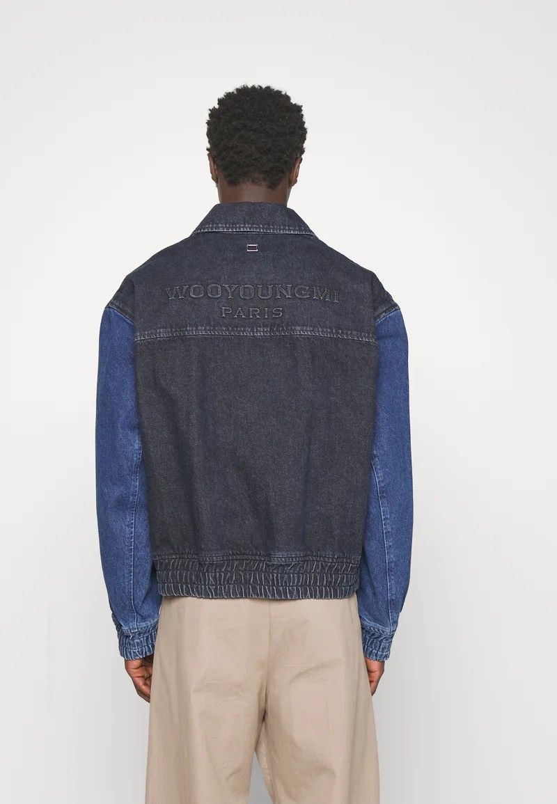 Wooyoungmi !DS! AW23 Wooyoungmi Navy Varsity Denim Jumper Jacket Size US L / EU 52-54 / 3 - 6 Thumbnail